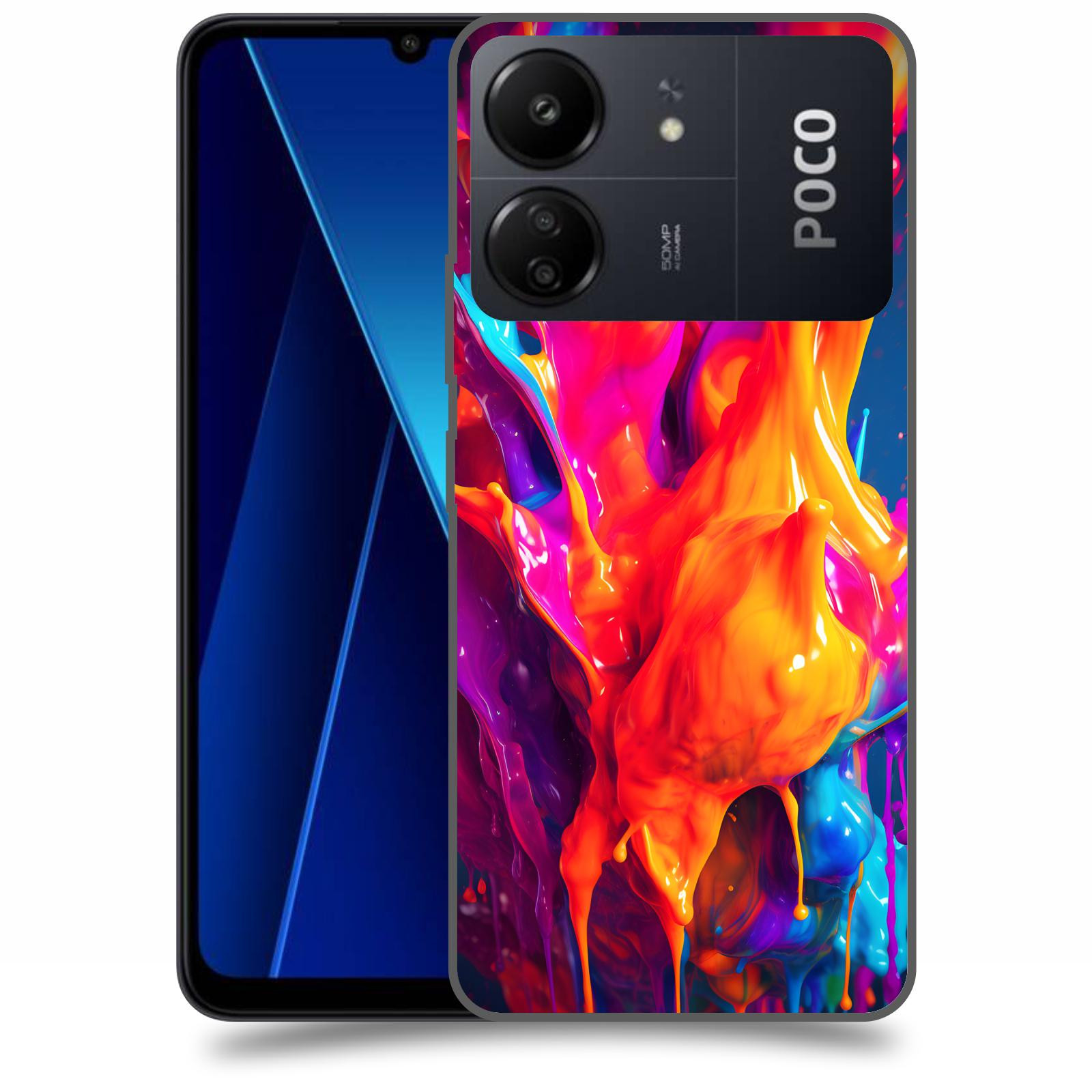ACOVER Kryt na mobil Poco C65 - Beautiful Liquid I