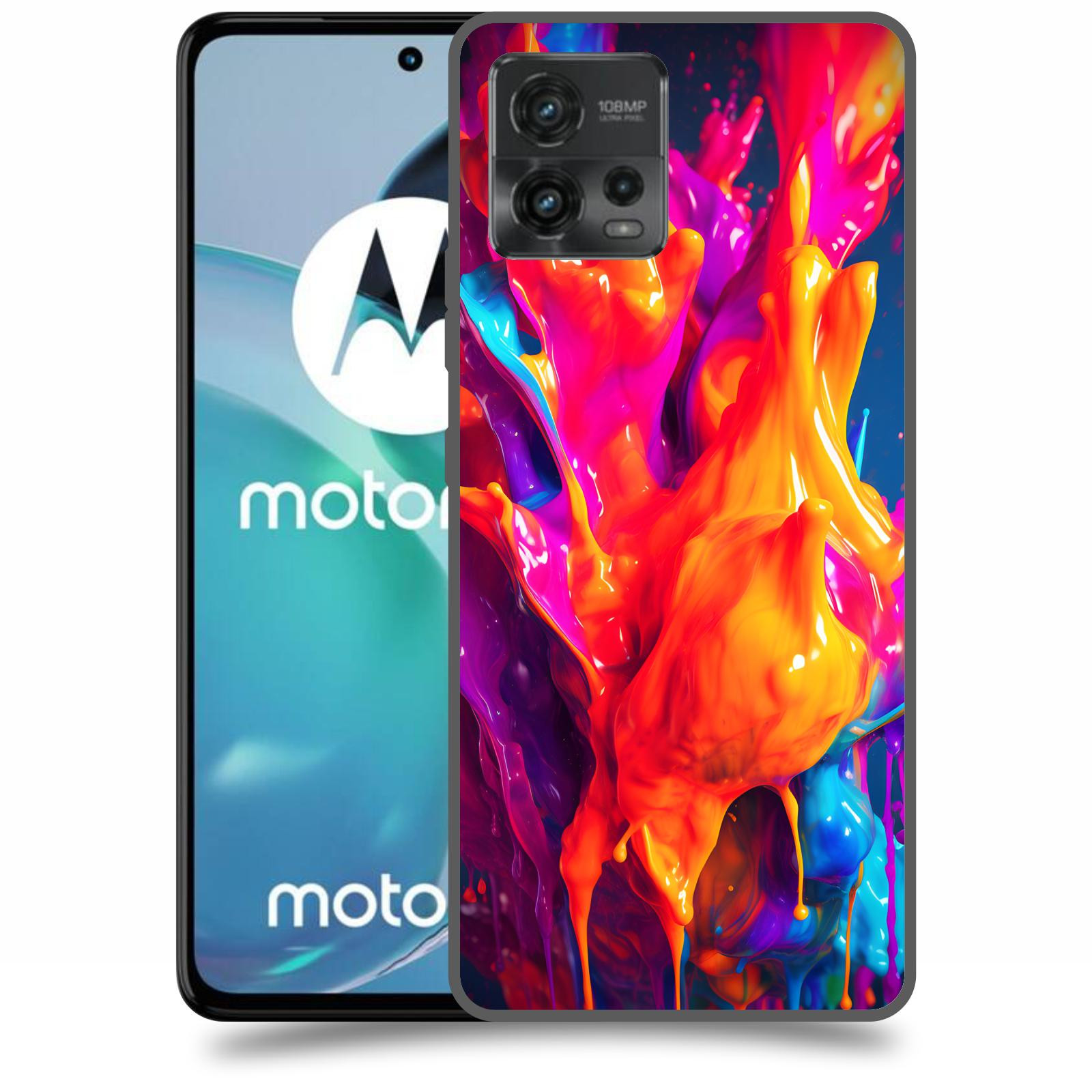 ACOVER Kryt na mobil Motorola Moto G72 - Beautiful Liquid I