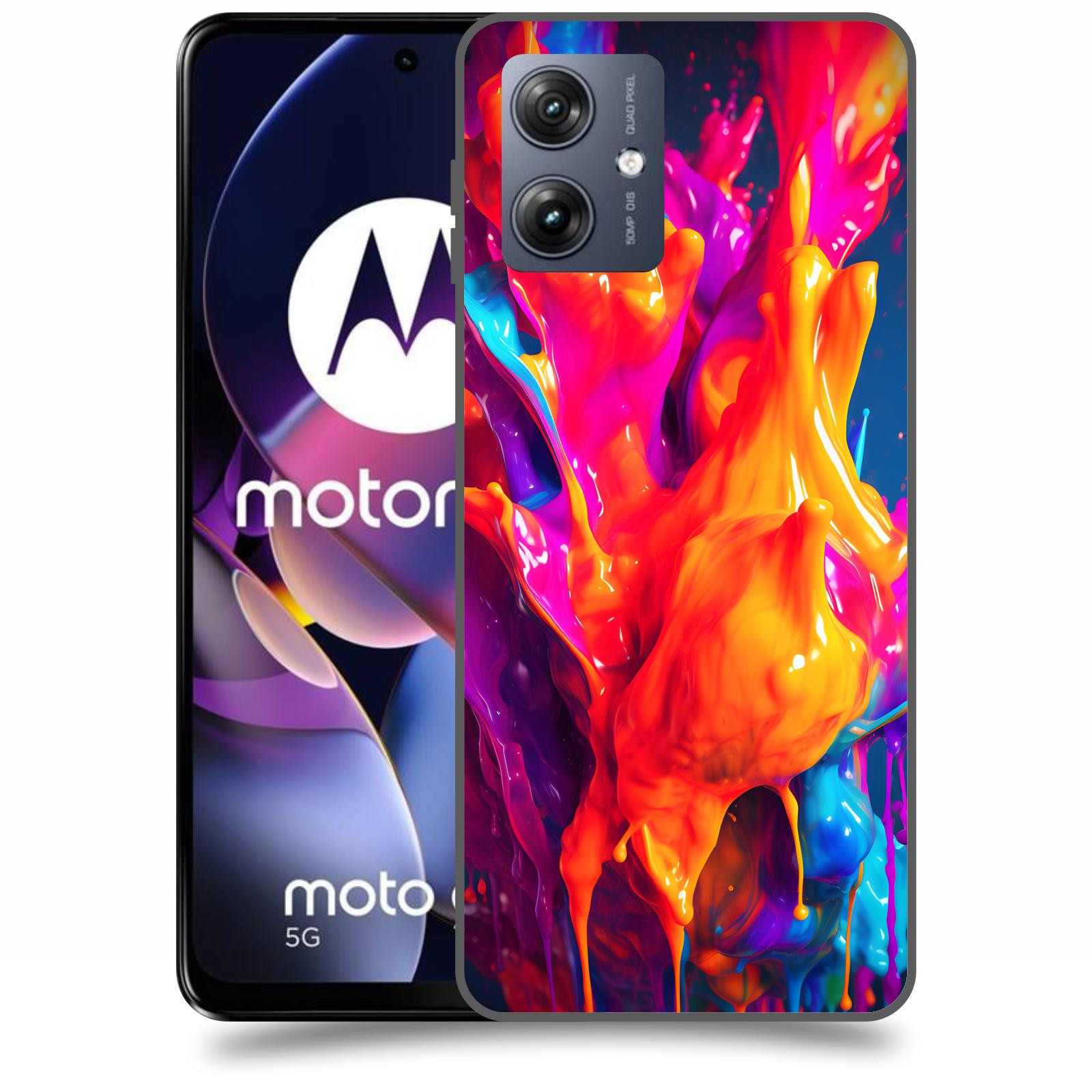 ACOVER Kryt na mobil Motorola Moto G54 5G - Beautiful Liquid I