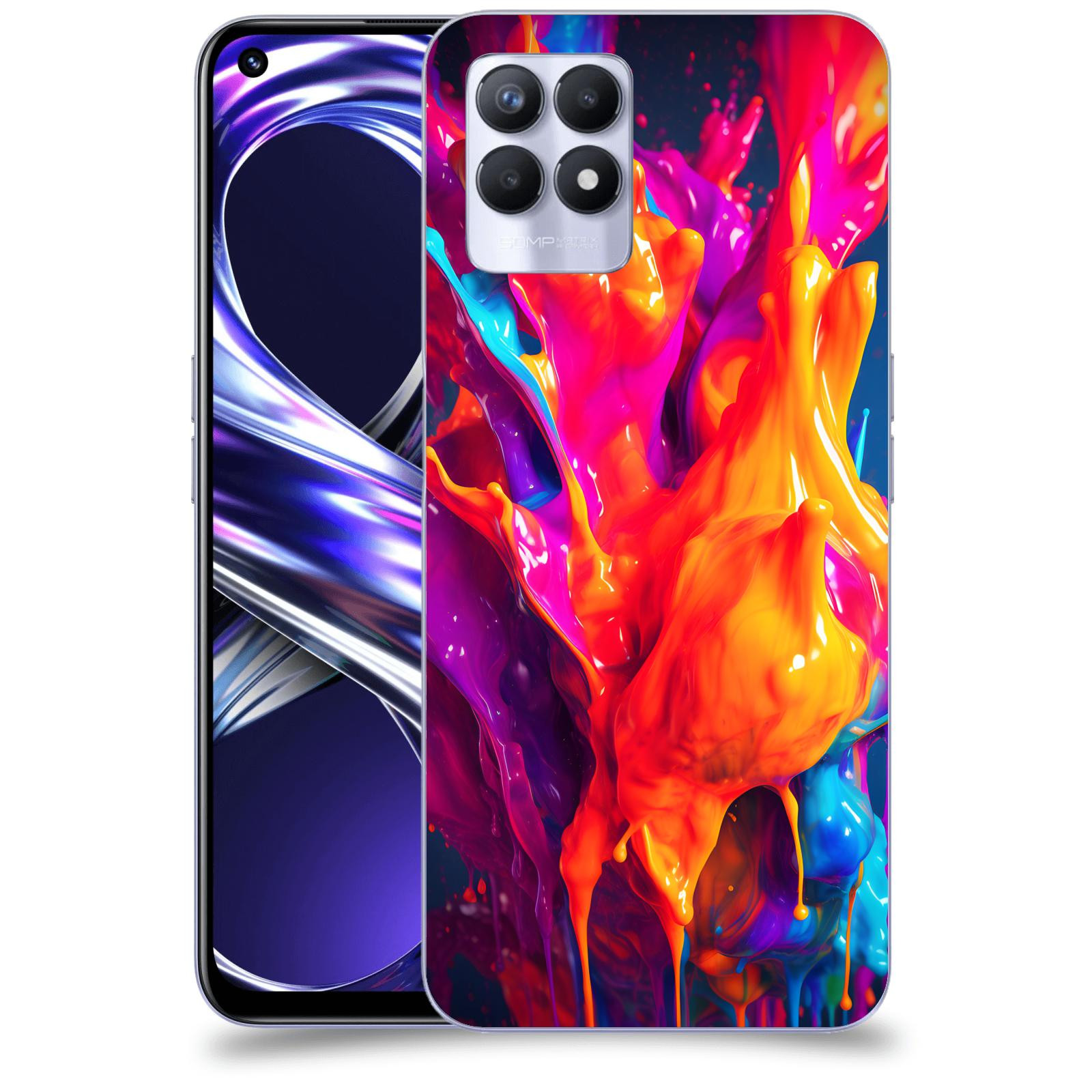 ACOVER Kryt na mobil Realme 8i - Beautiful Liquid I
