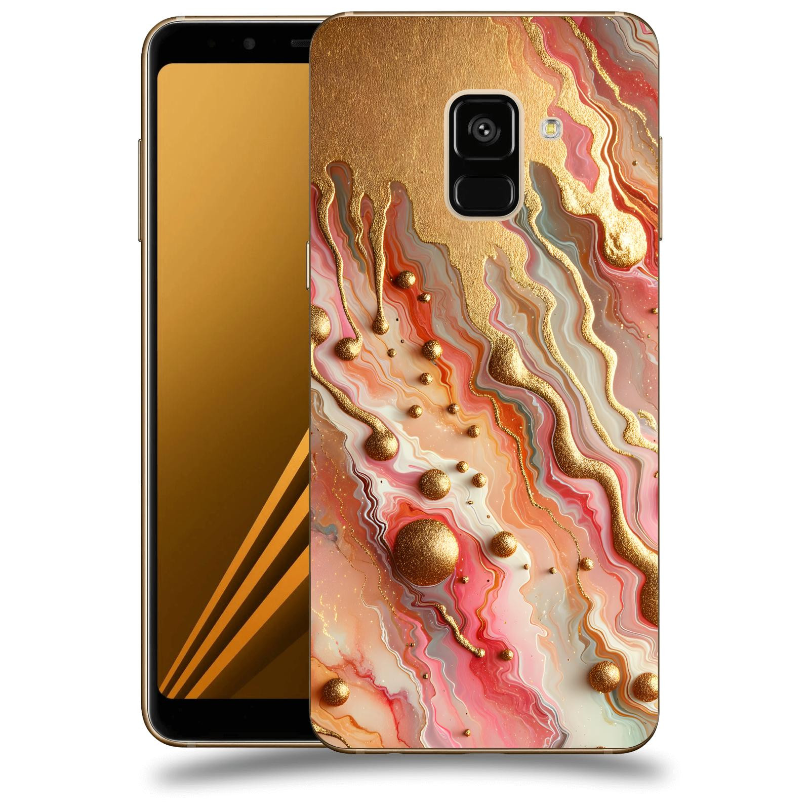 ACOVER Kryt na mobil Samsung Galaxy A8 2018 A530F - Liquid Gold