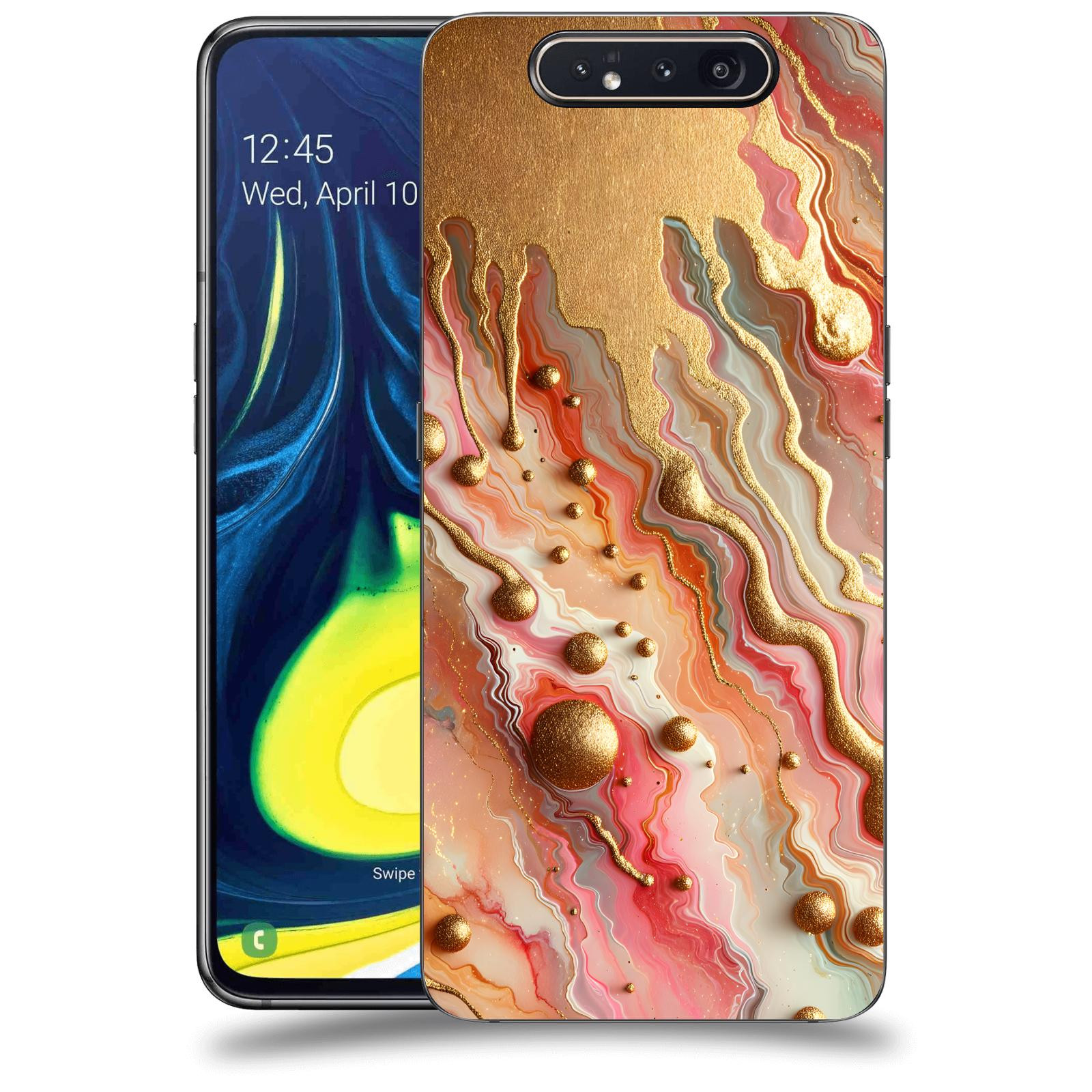 ACOVER Kryt na mobil Samsung Galaxy A80 A805F - Liquid Gold