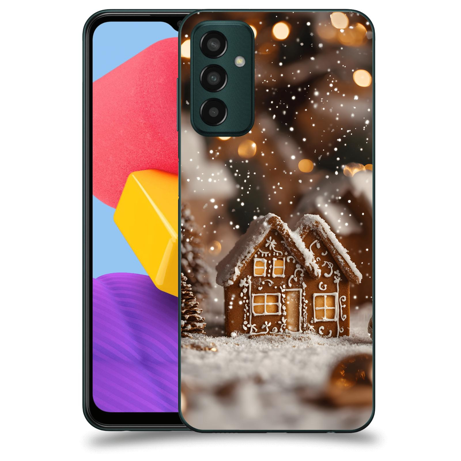 ACOVER Kryt na mobil Samsung Galaxy M13 M135F - Perníková chaloupka