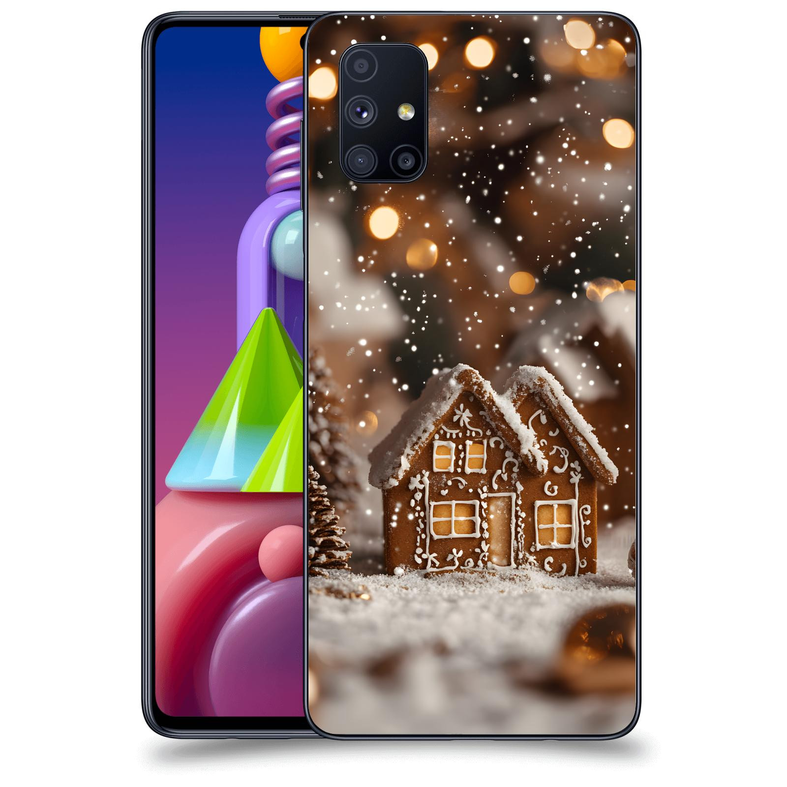 ACOVER Kryt na mobil Samsung Galaxy M51 M515F - Perníková chaloupka