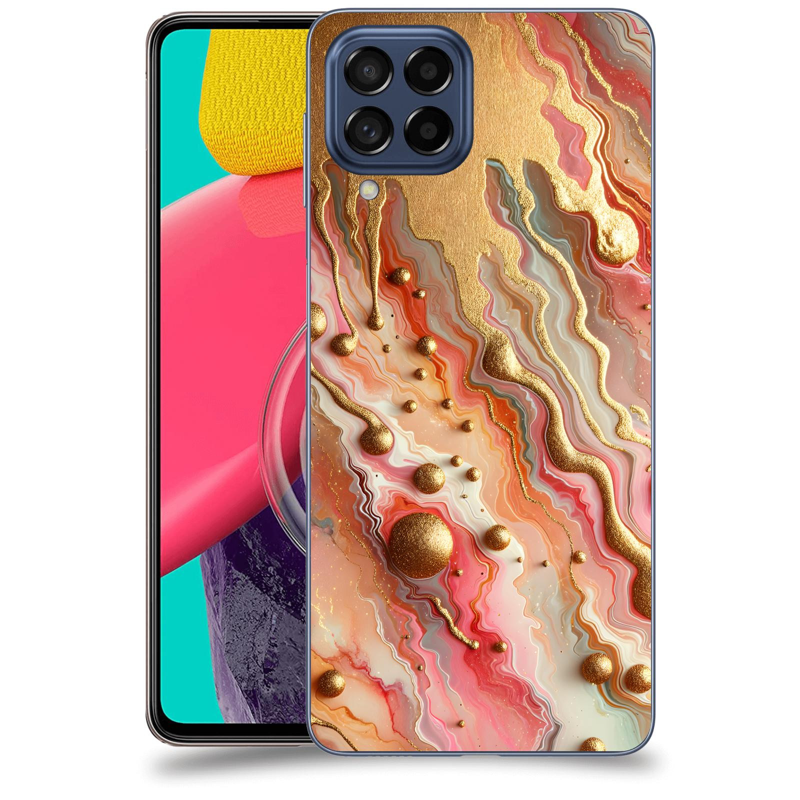 ACOVER Kryt na mobil Samsung Galaxy M53 5G - Liquid Gold