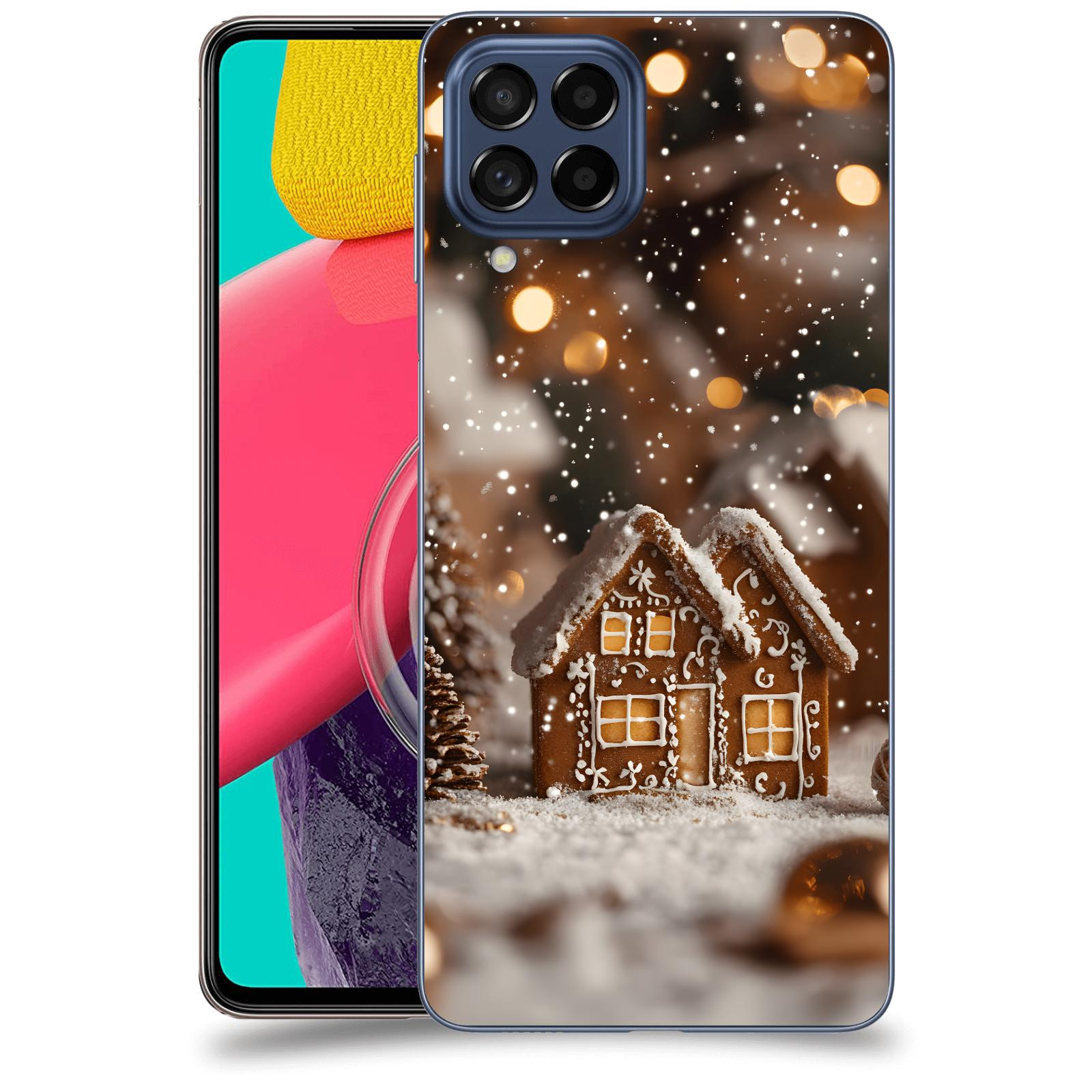 ACOVER Kryt na mobil Samsung Galaxy M53 5G - Perníková chaloupka