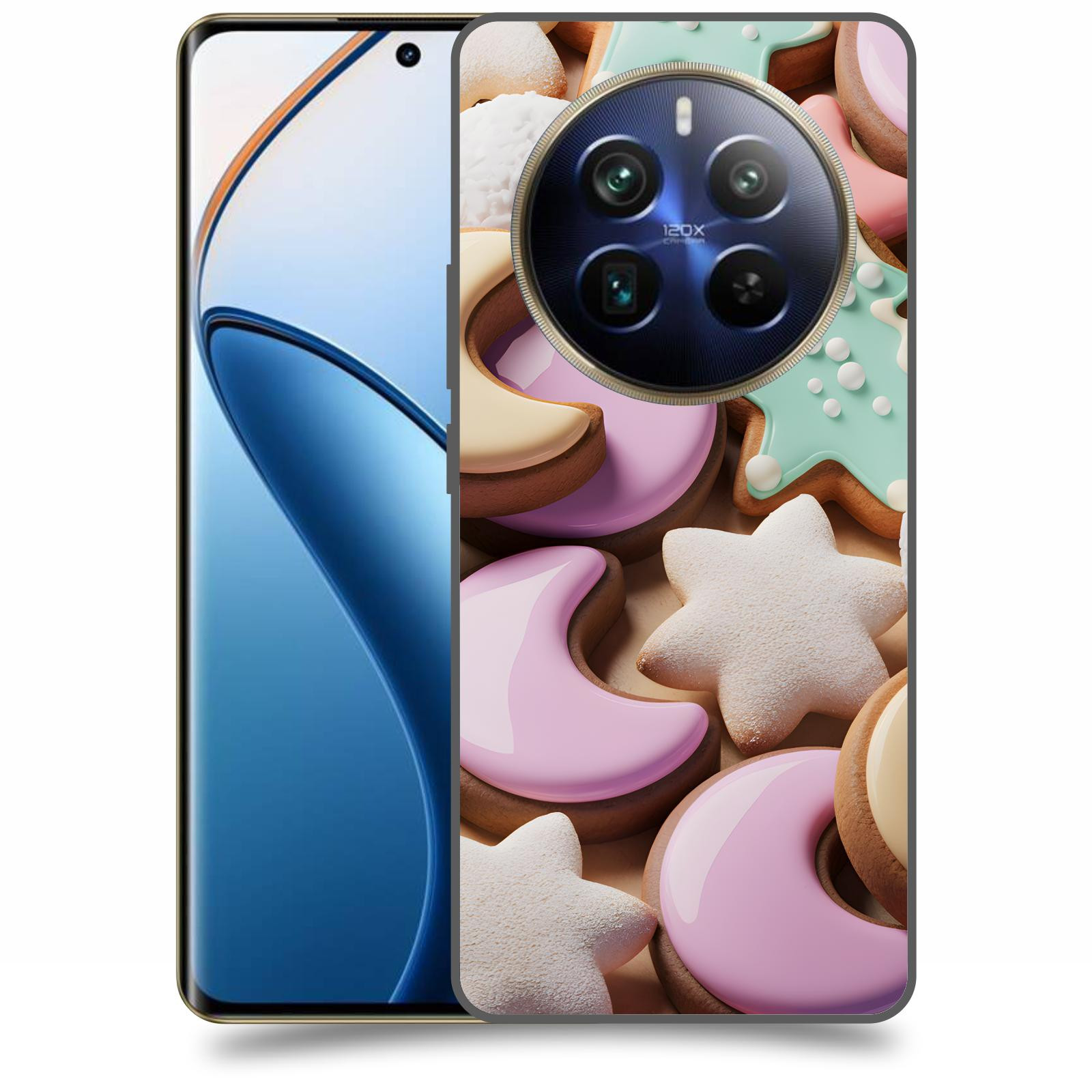 ACOVER Kryt na mobil Realme 12 pro+ 5g - Vánoční cukroví