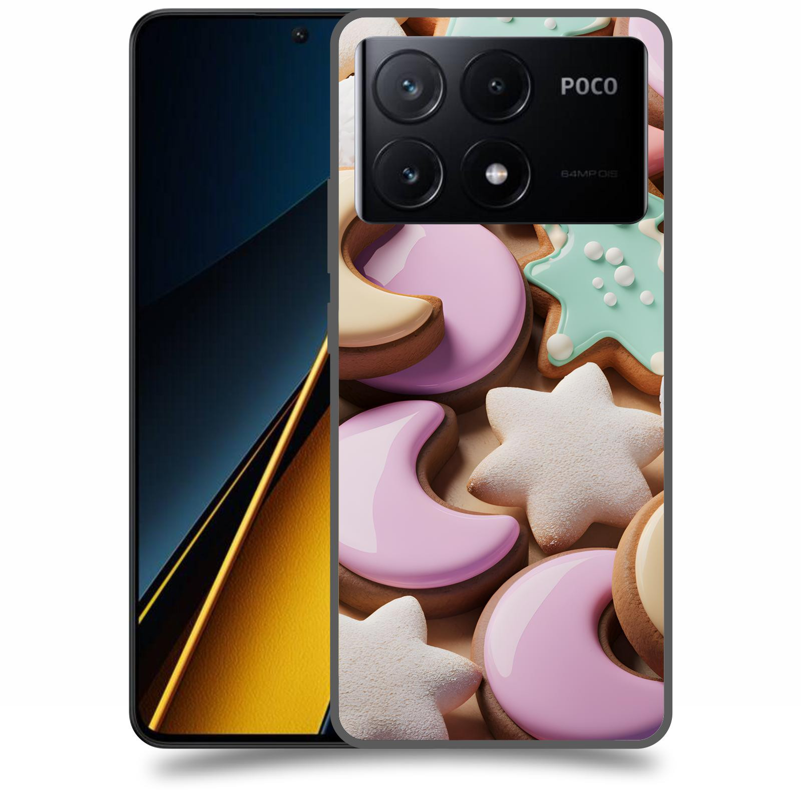 ACOVER Kryt na mobil Poco X6 Pro 5G - Vánoční cukroví
