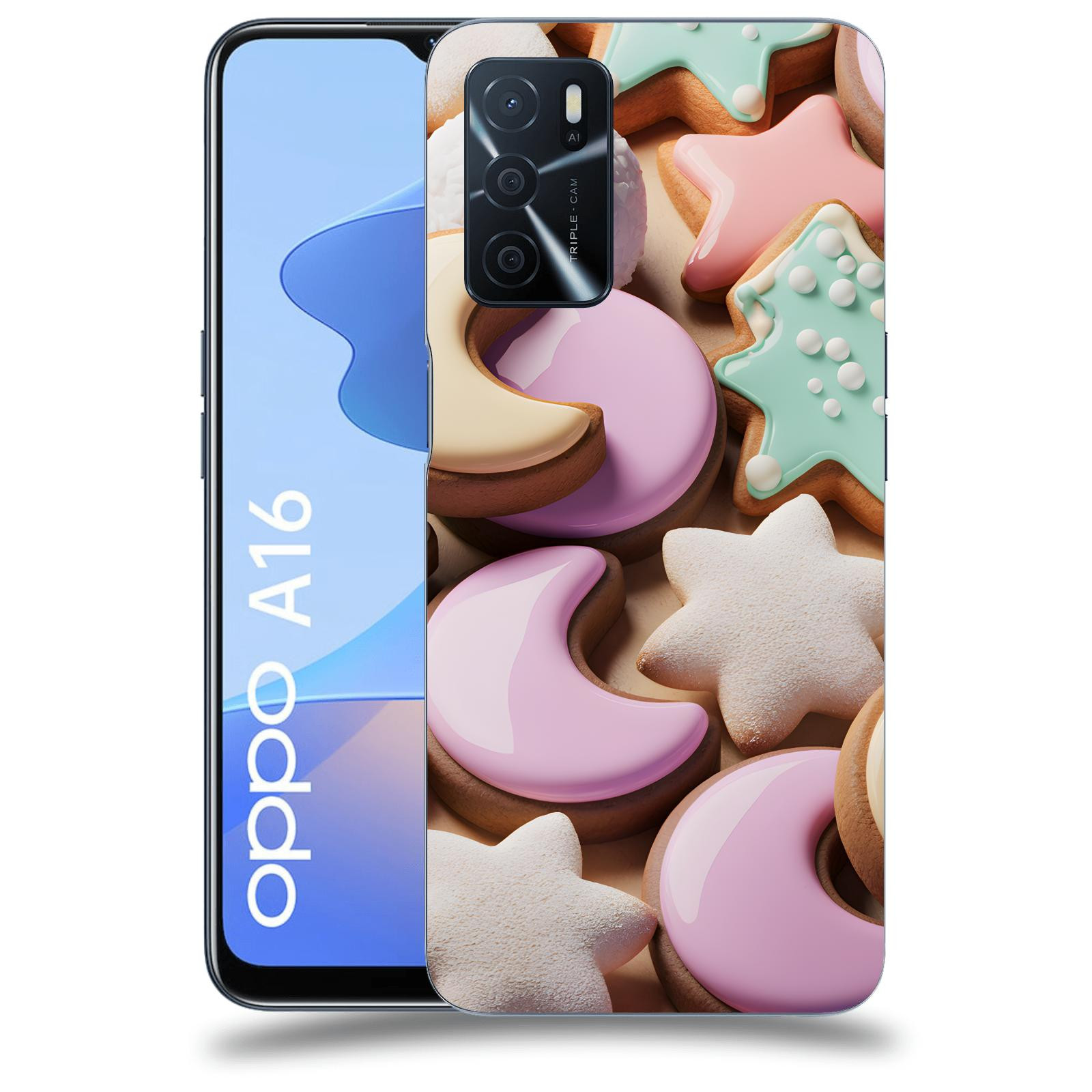 ACOVER Kryt na mobil OPPO A16 - Vánoční cukroví