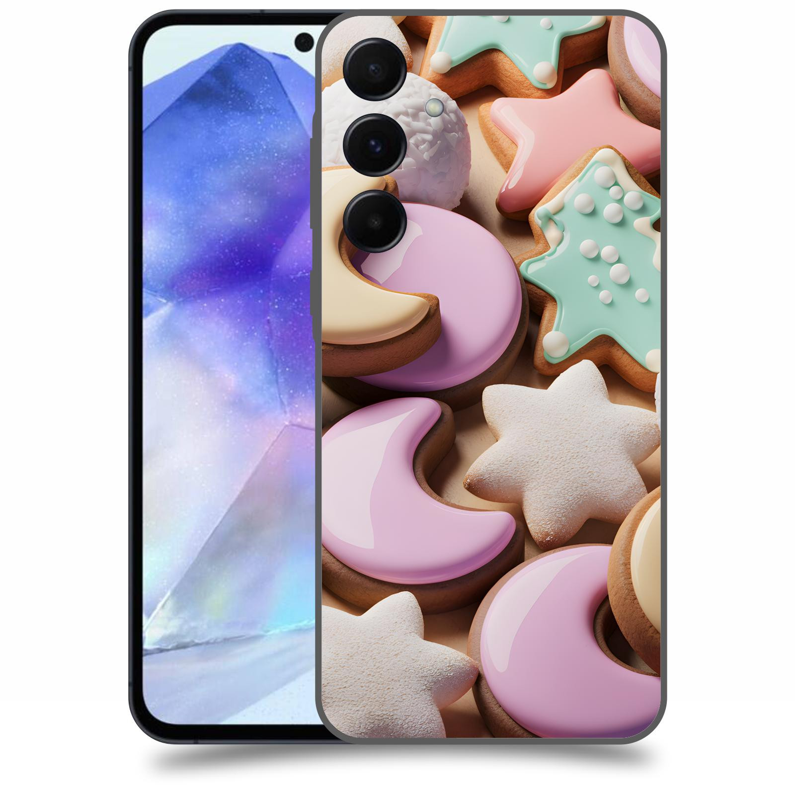ACOVER Kryt na mobil Samsung Galaxy A55 5G - Vánoční cukroví