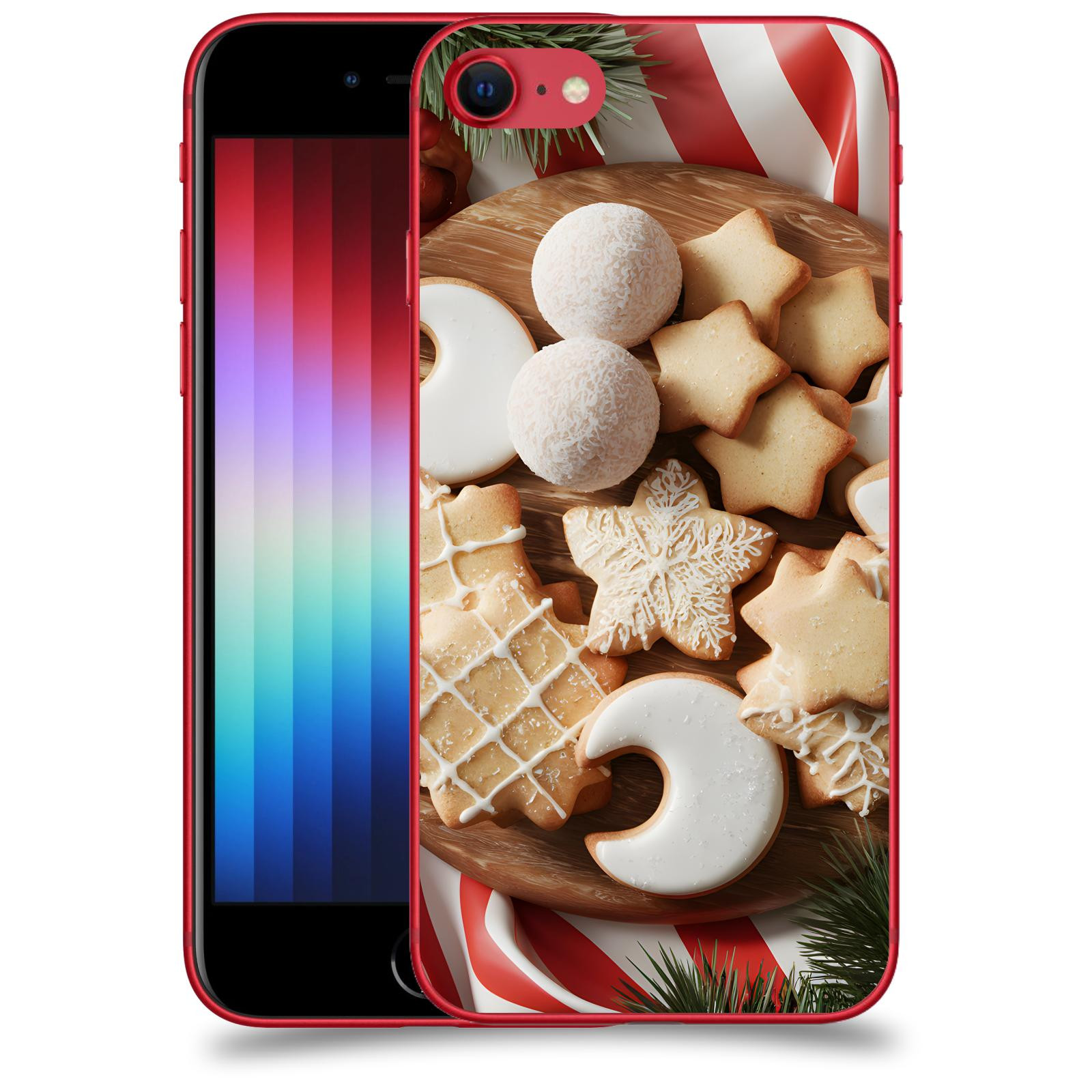 ACOVER Kryt na mobil Apple iPhone SE 2022 - Vánoční cukroví 2