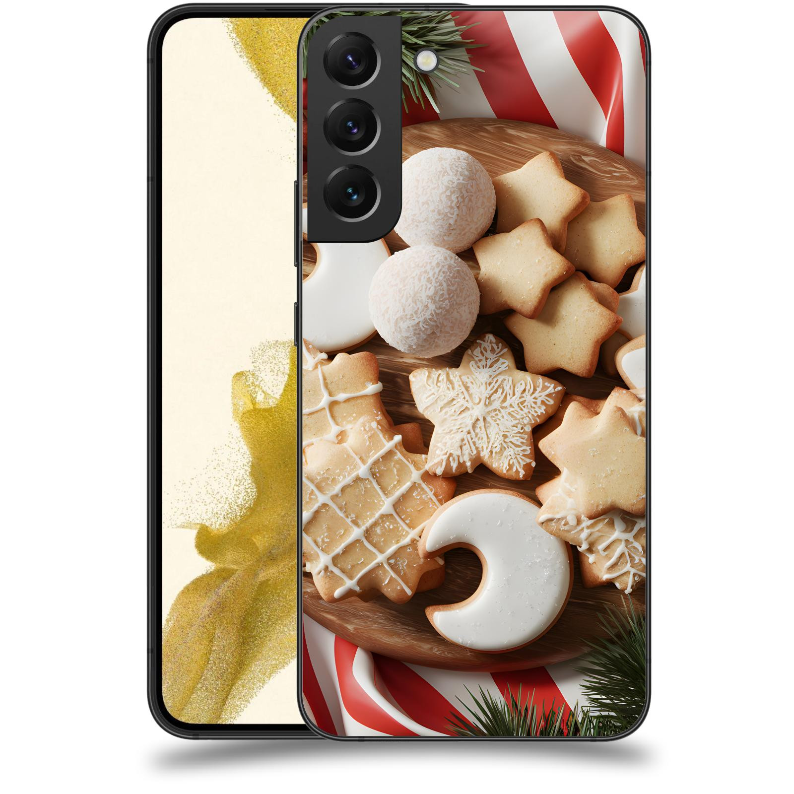 ACOVER Kryt na mobil Samsung Galaxy S22+ 5G - Vánoční cukroví 2
