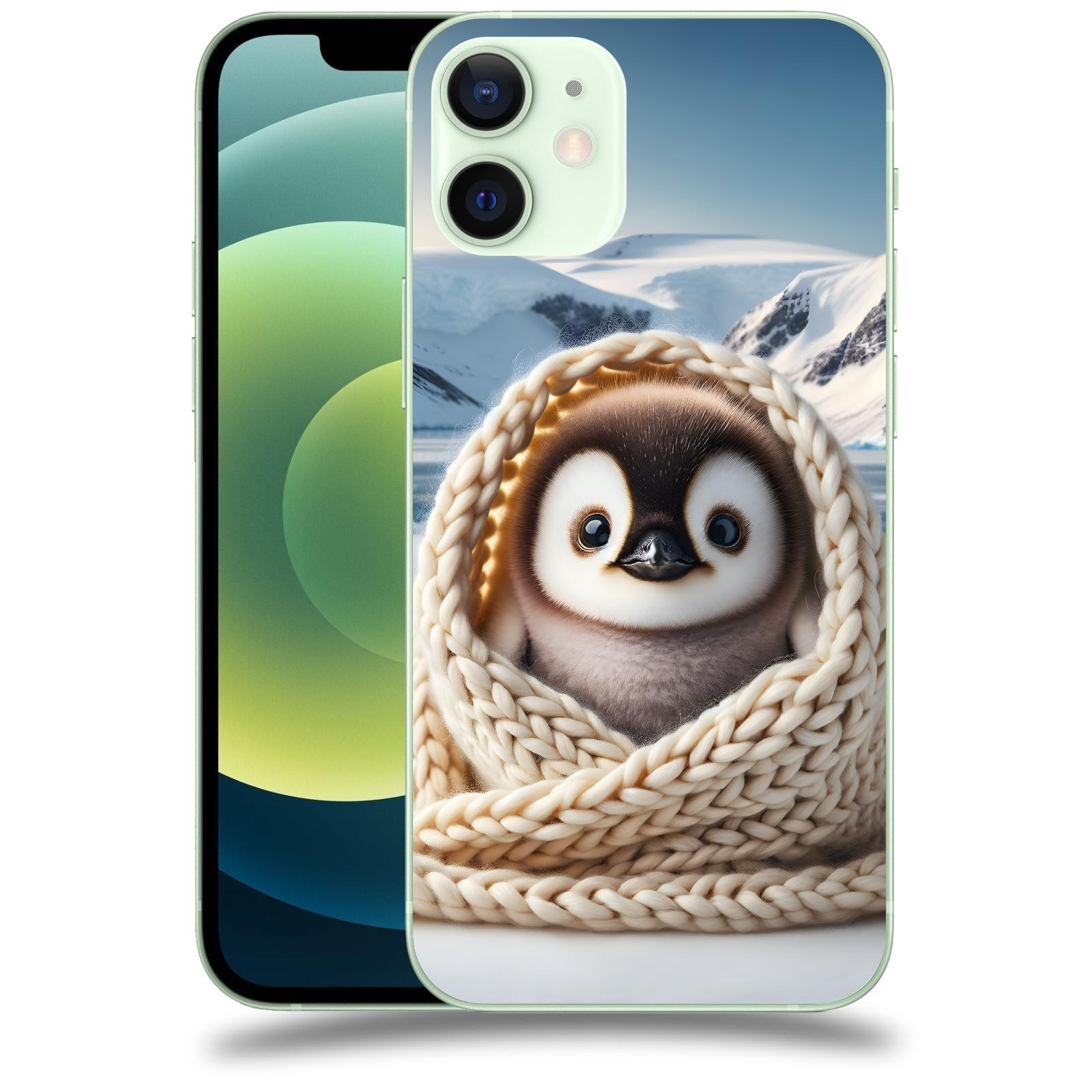 ACOVER Kryt na mobil Apple iPhone 12 mini - Tučňák