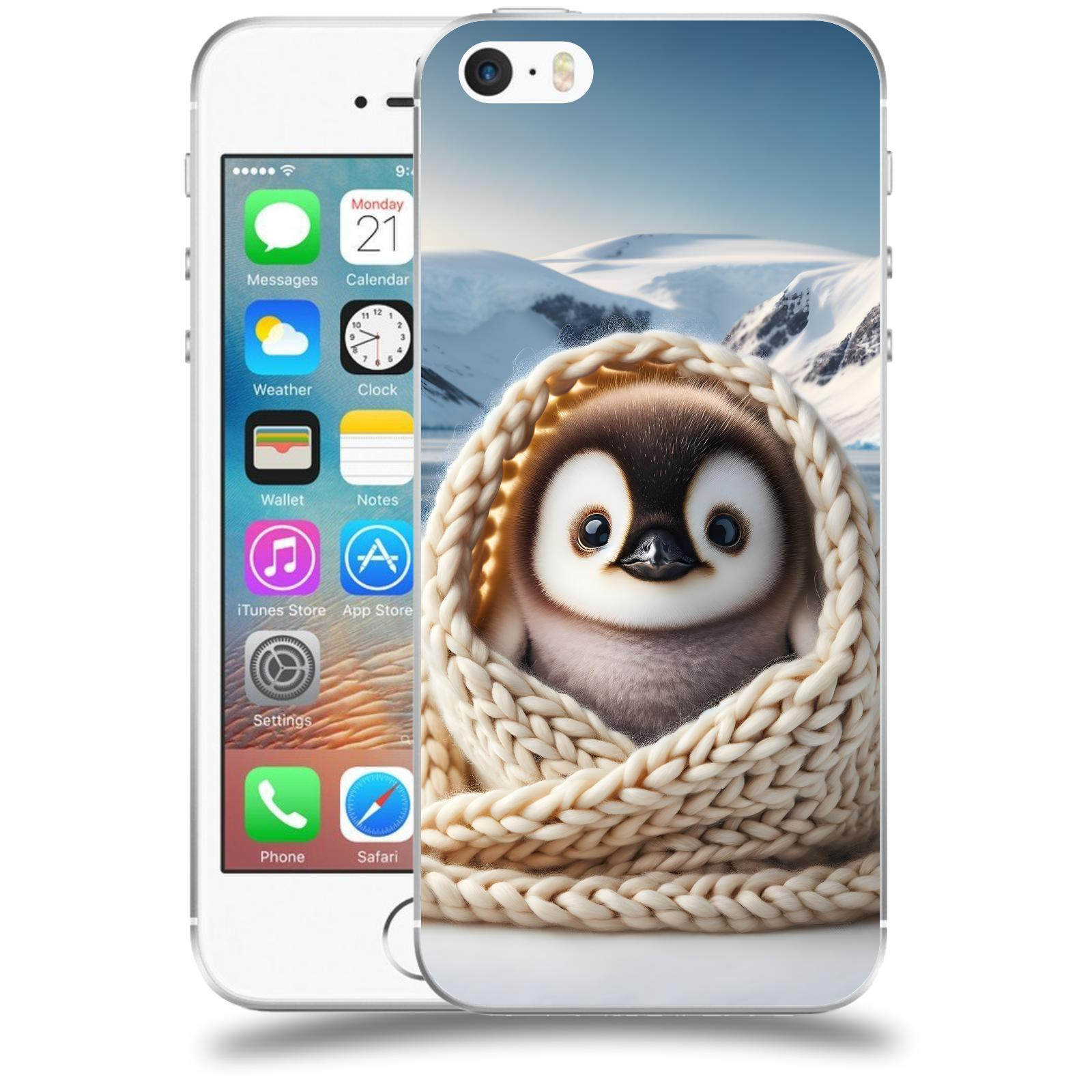 ACOVER Kryt na mobil Apple iPhone 5/5S/SE - Tučňák