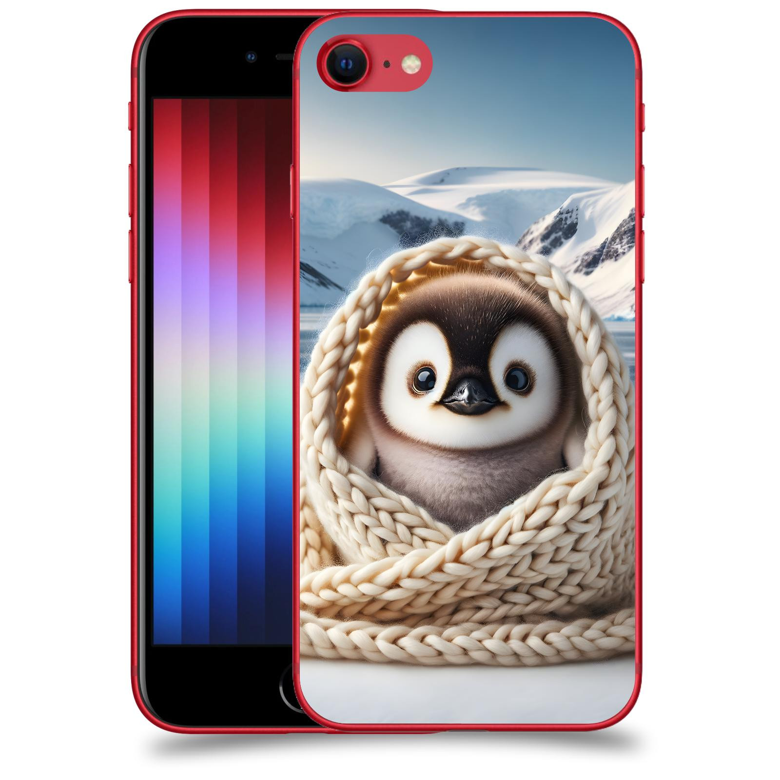 ACOVER Kryt na mobil Apple iPhone SE 2022 - Tučňák