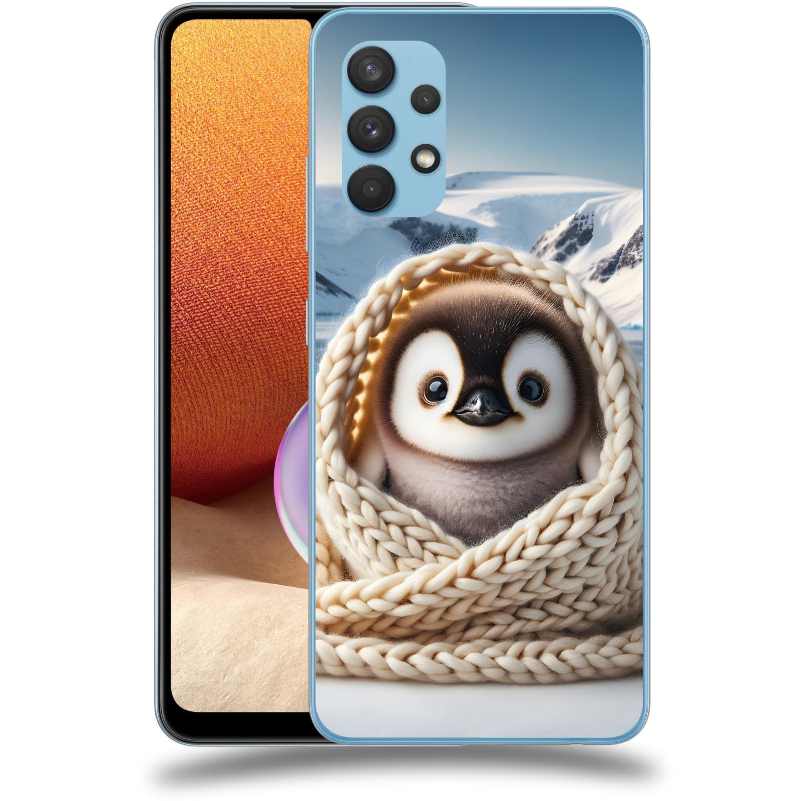 ACOVER Kryt na mobil Samsung Galaxy A32 4G SM-A325F - Tučňák
