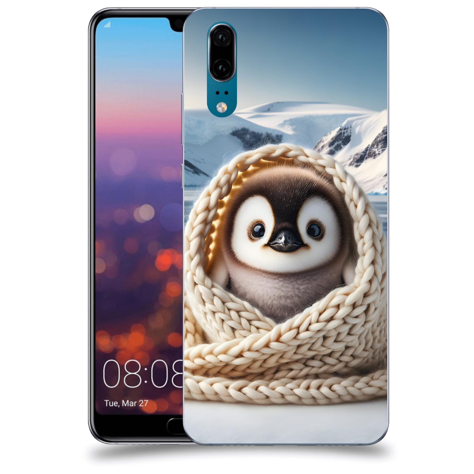 ACOVER Kryt na mobil Huawei P20 - Tučňák