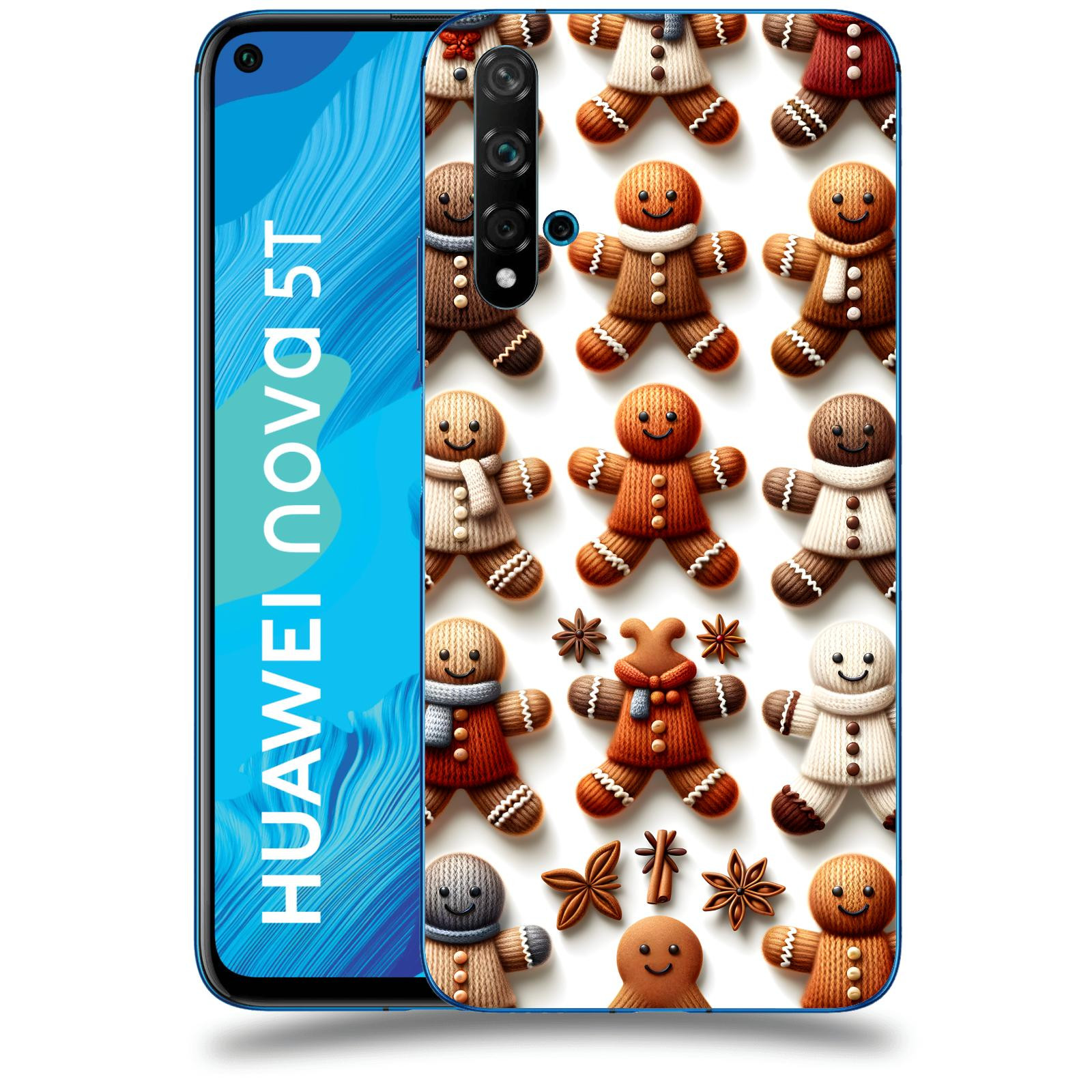 ACOVER Kryt na mobil Huawei Nova 5T - Perníčky 2