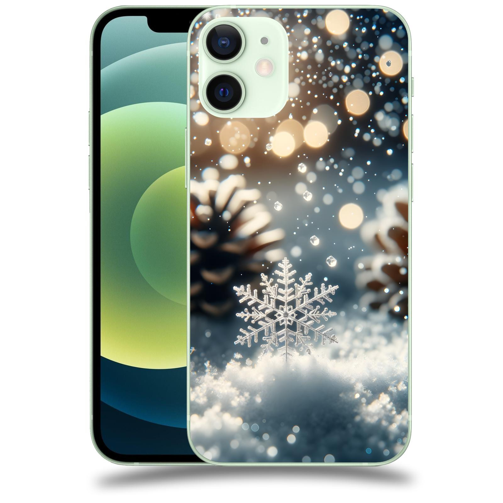 ACOVER Kryt na mobil Apple iPhone 12 mini - Vločka