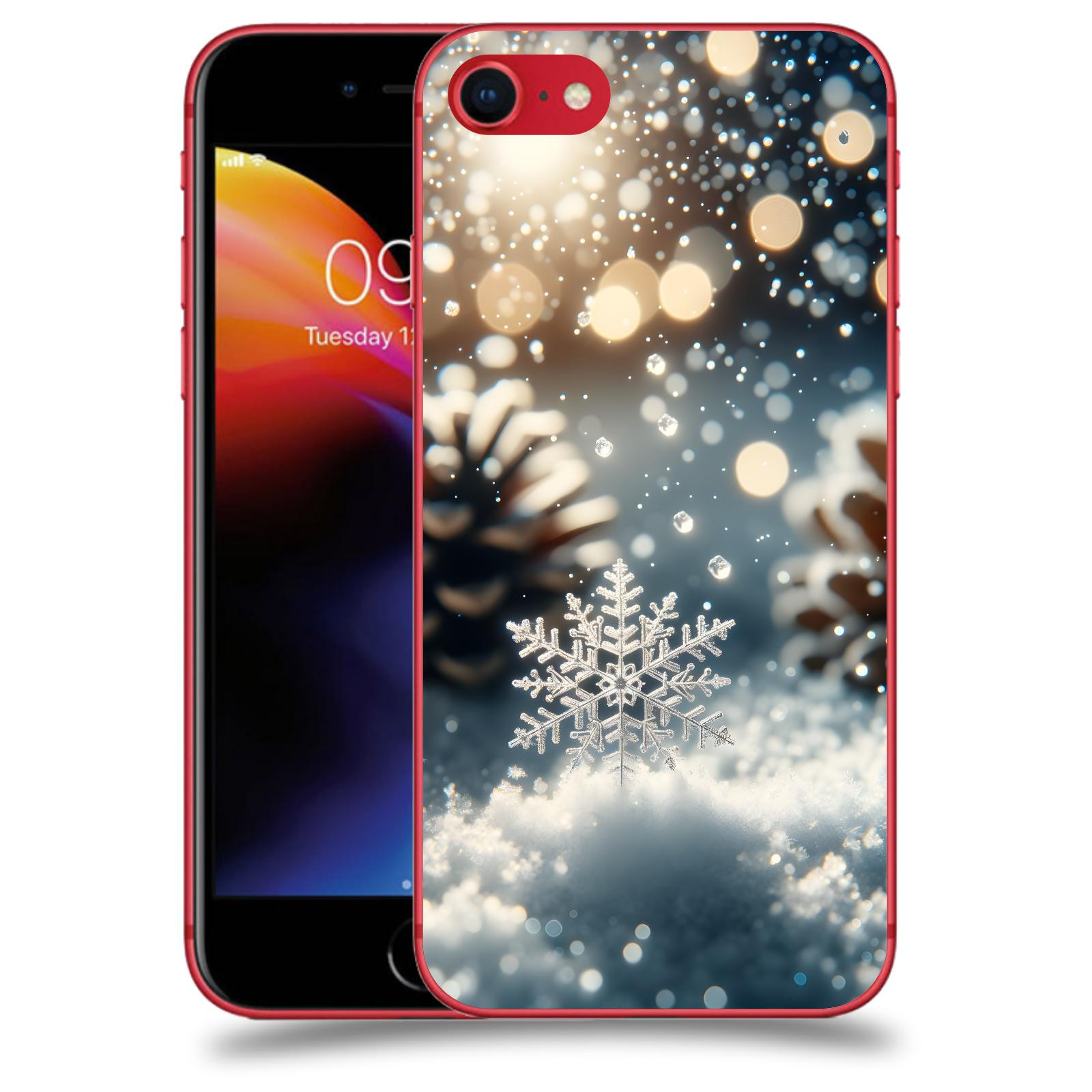 ACOVER Kryt na mobil Apple iPhone 8 - Vločka