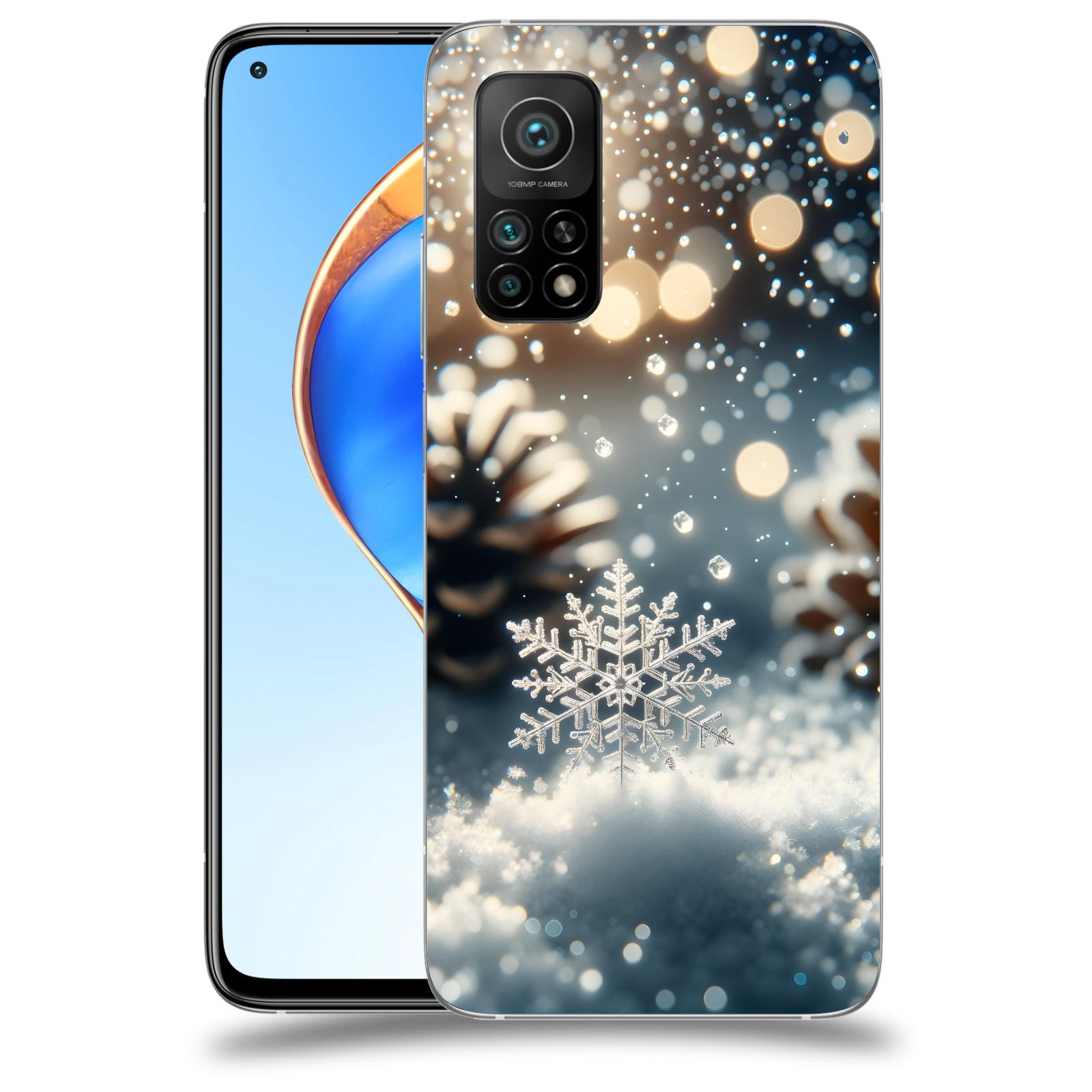 ACOVER Kryt na mobil Xiaomi Mi 10T Pro - Vločka