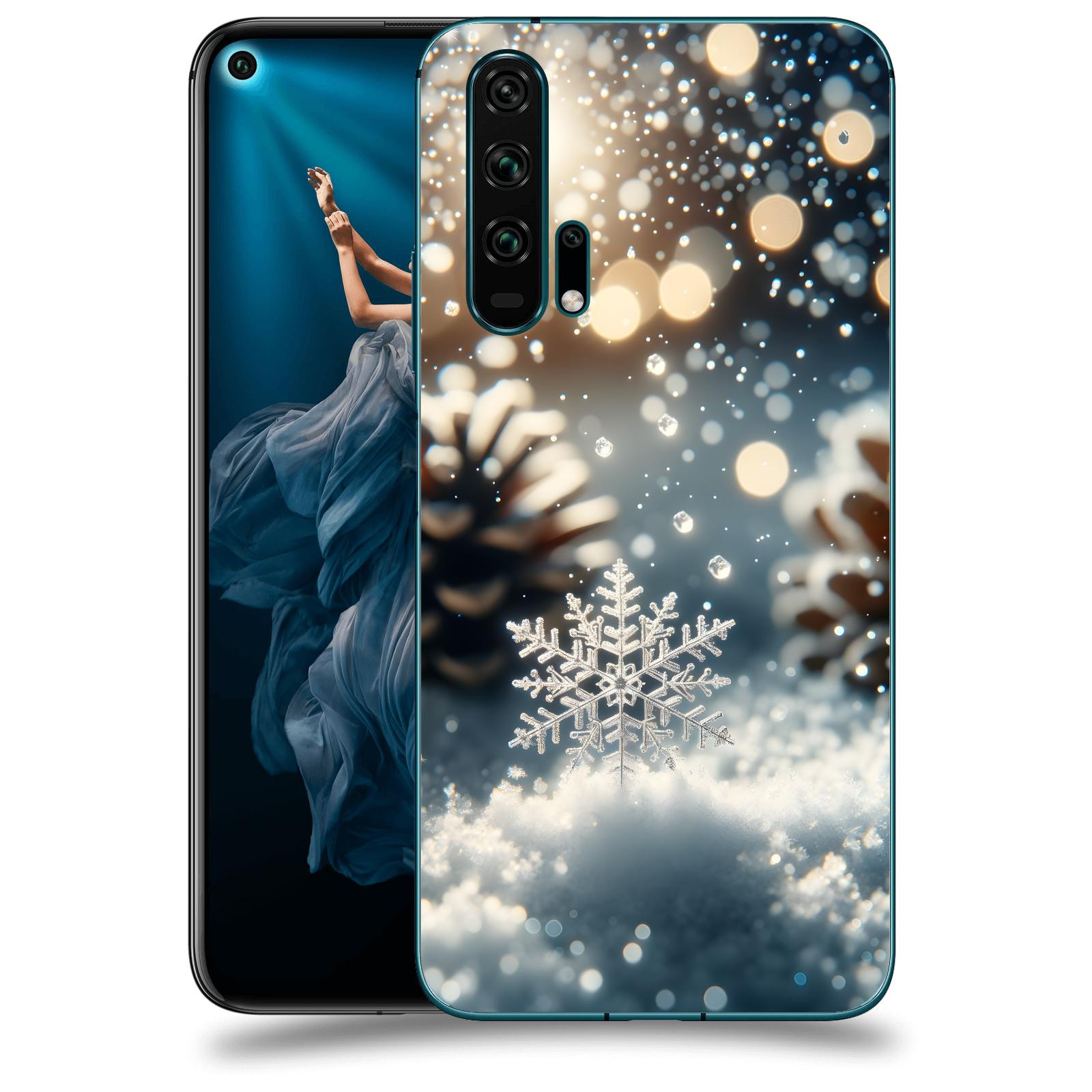 ACOVER Kryt na mobil Honor 20 Pro - Vločka