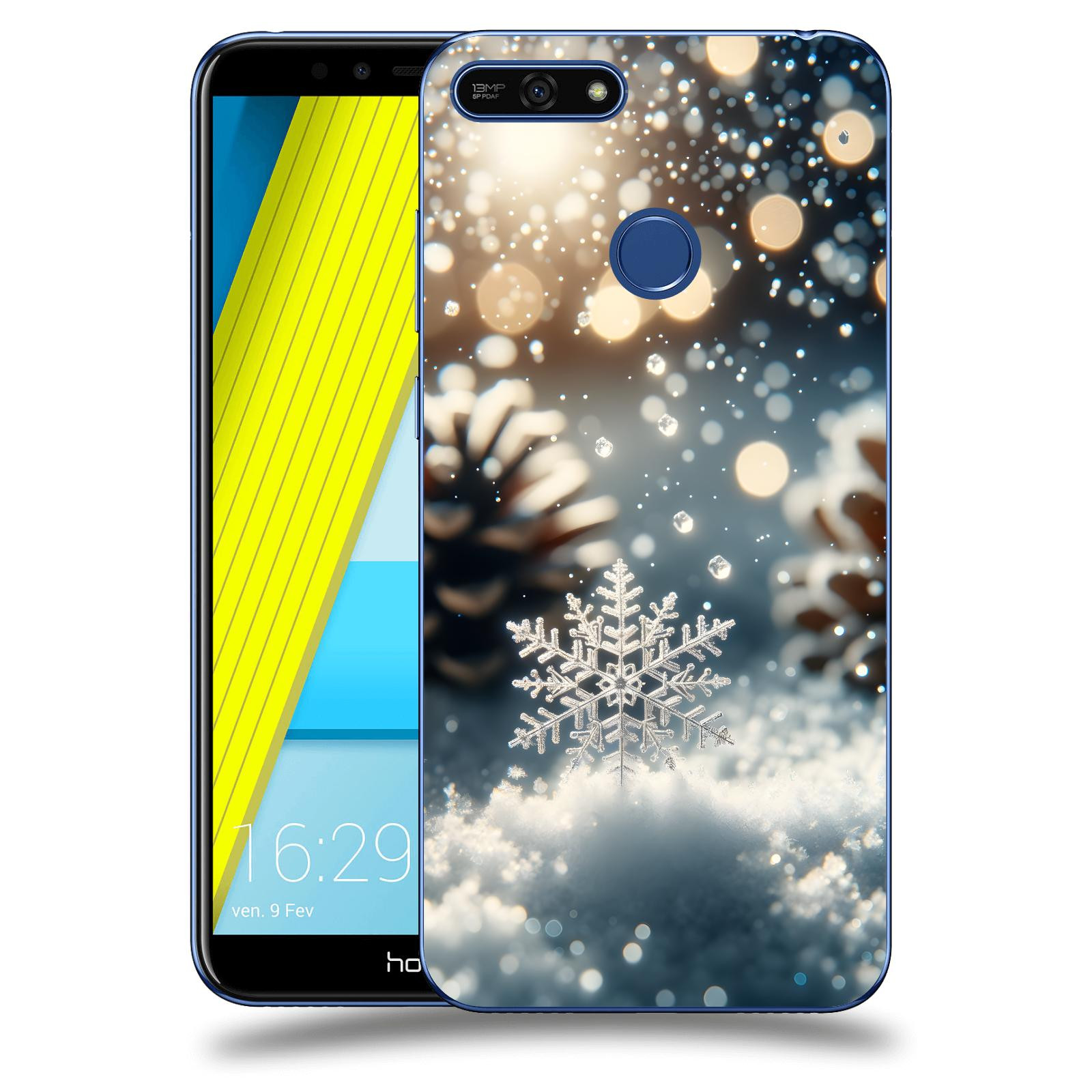 ACOVER Kryt na mobil Honor 7A - Vločka