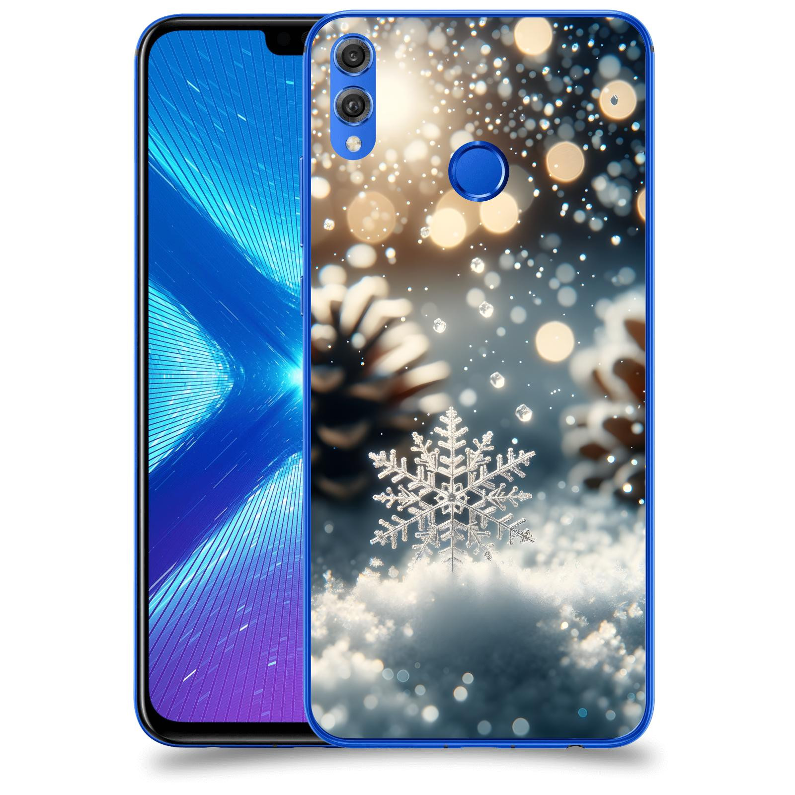 ACOVER Kryt na mobil Honor 8X - Vločka