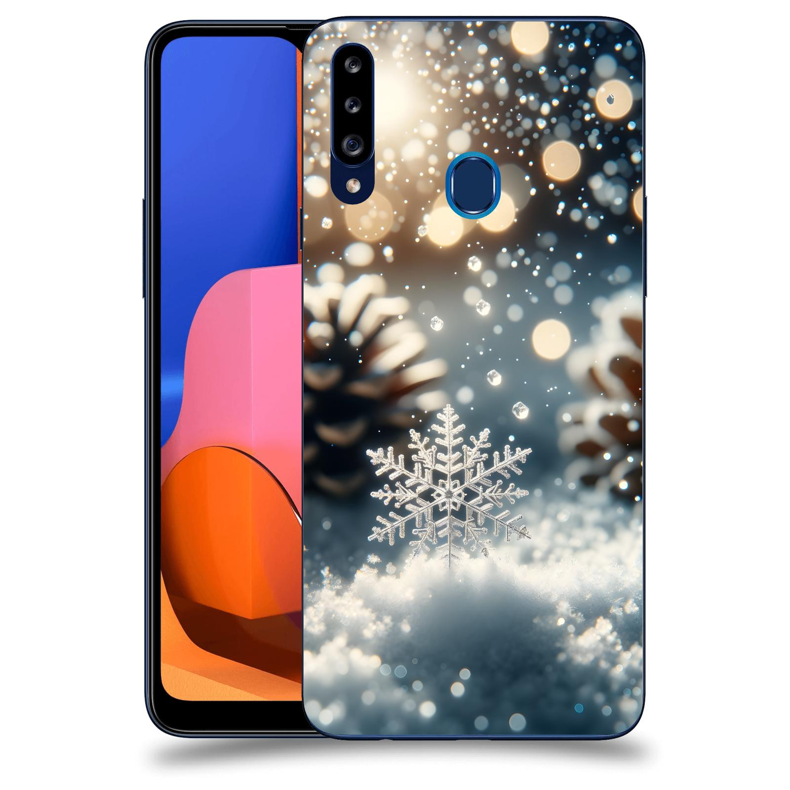ACOVER Kryt na mobil Samsung Galaxy A20s - Vločka