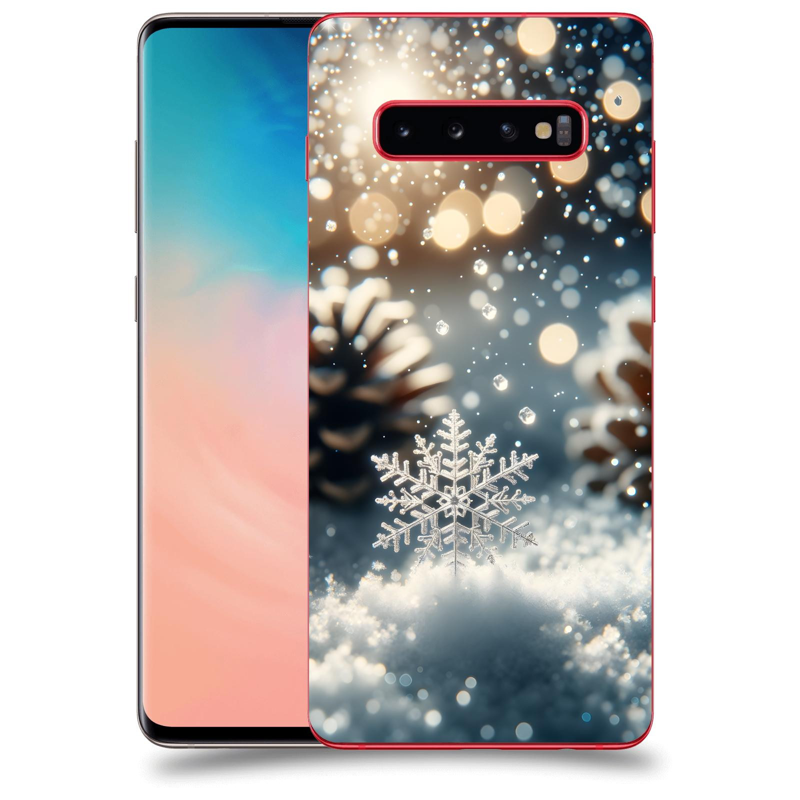 ACOVER Kryt na mobil Samsung Galaxy S10 Plus G975 - Vločka