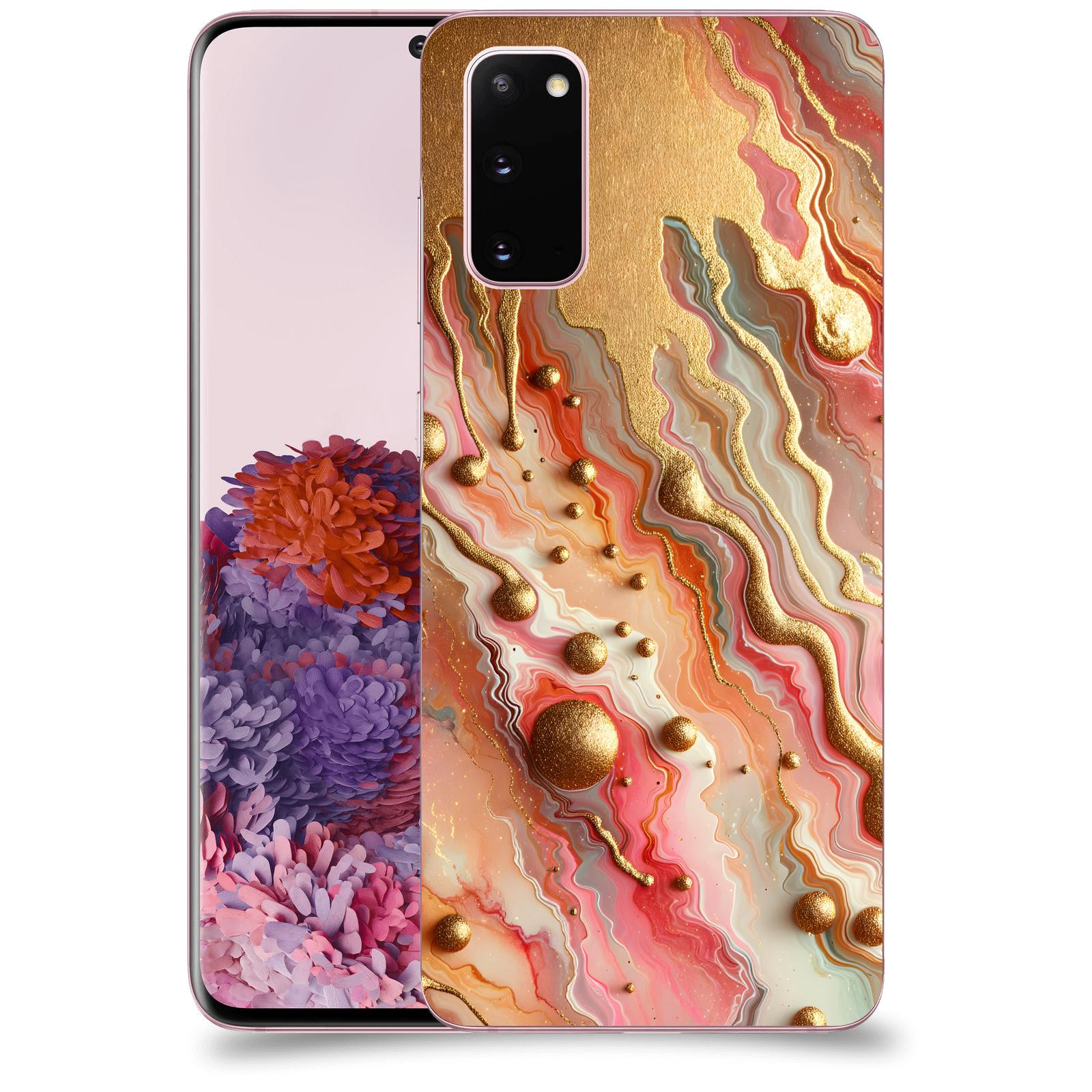 ACOVER Kryt na mobil Samsung Galaxy S20 G980F - Liquid Gold