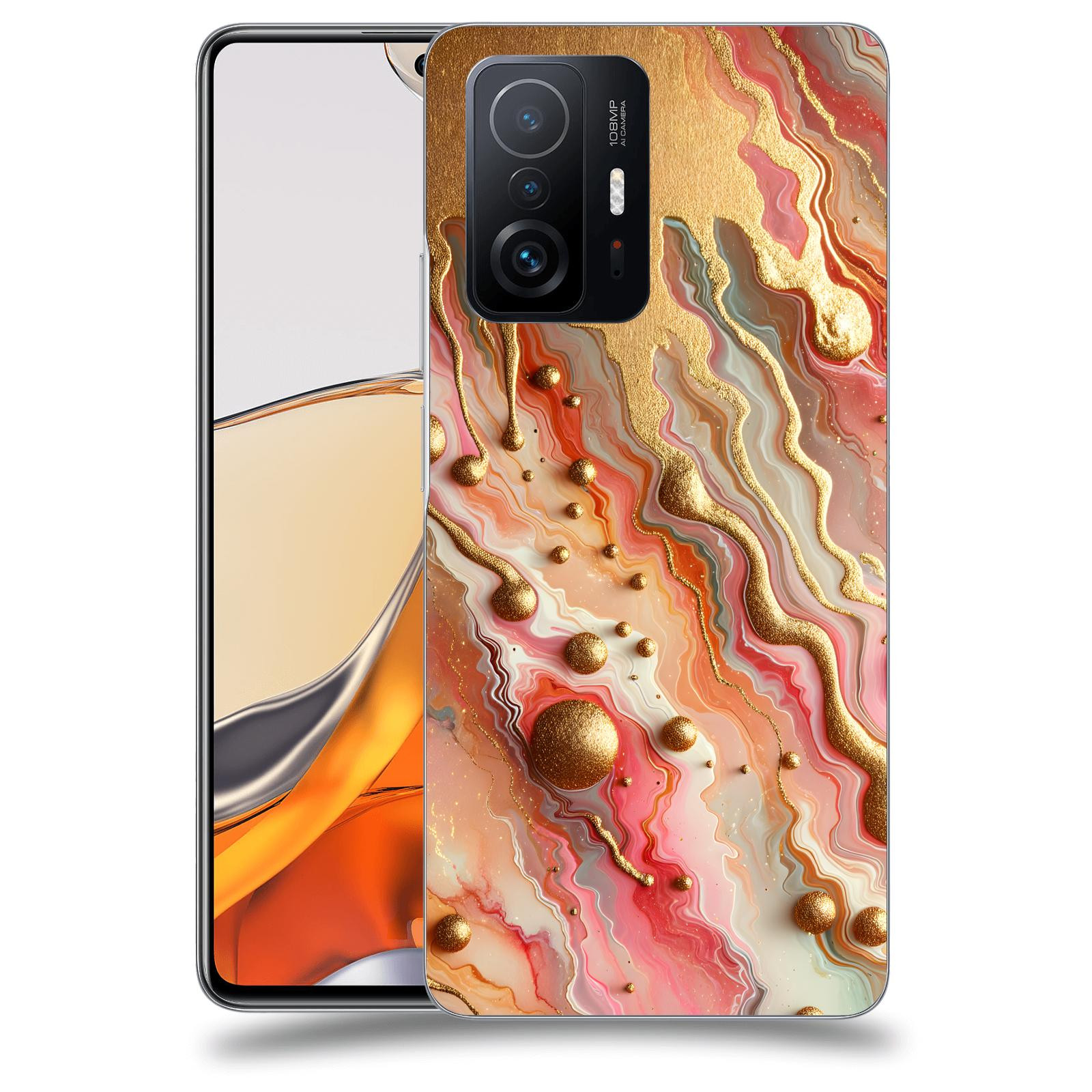 ACOVER Kryt na mobil Xiaomi 11T Pro - Liquid Gold