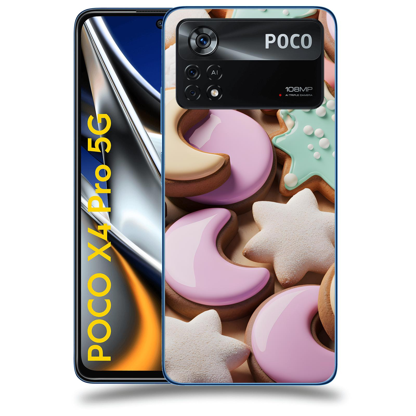 ACOVER Kryt na mobil Xiaomi Poco X4 Pro 5G - Vánoční cukroví