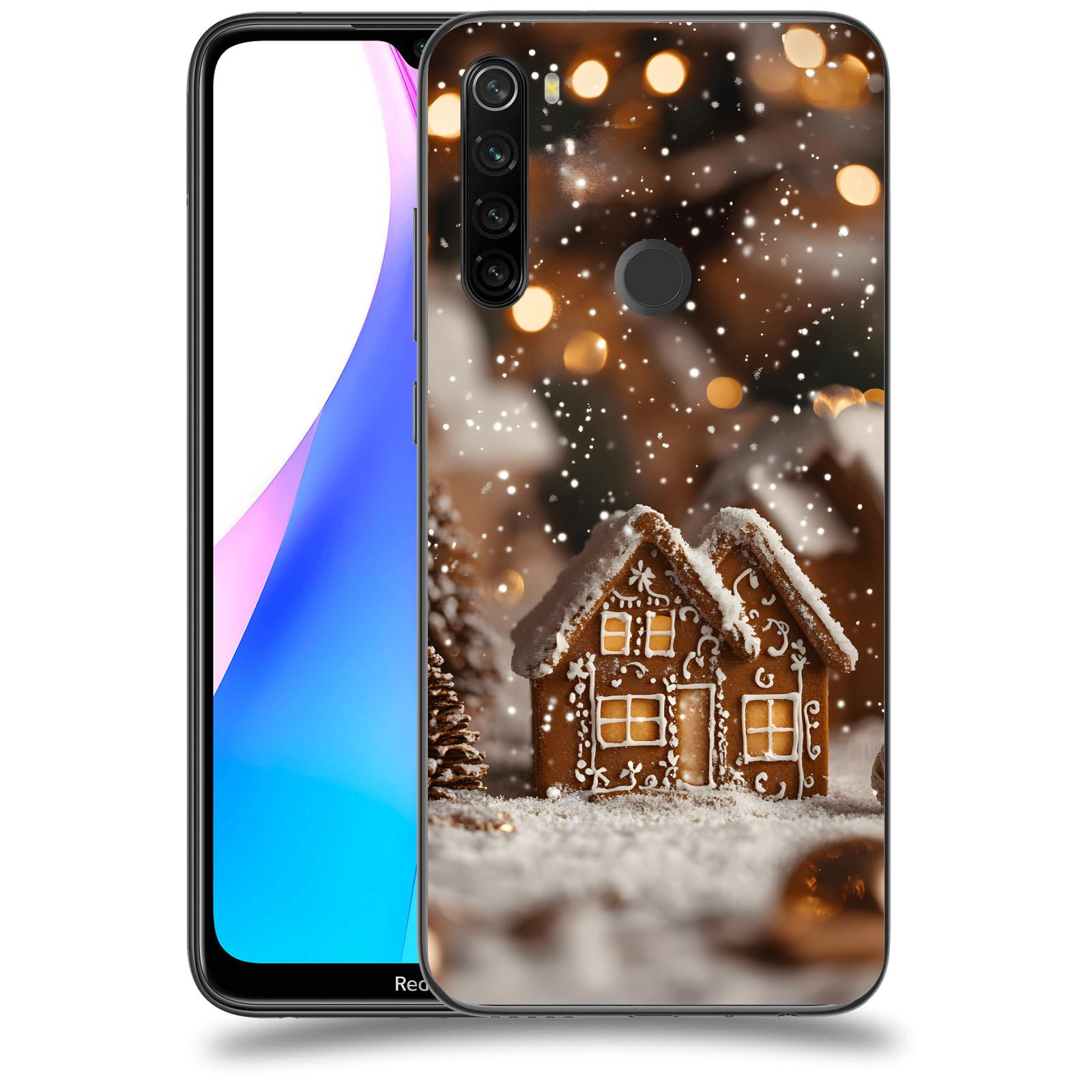 ACOVER Kryt na mobil Xiaomi Redmi Note 8T - Perníková chaloupka