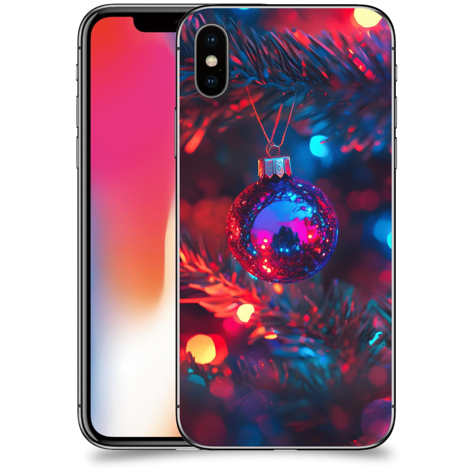 ACOVER Kryt na mobil Apple iPhone X/XS - Vánoční ozdoba