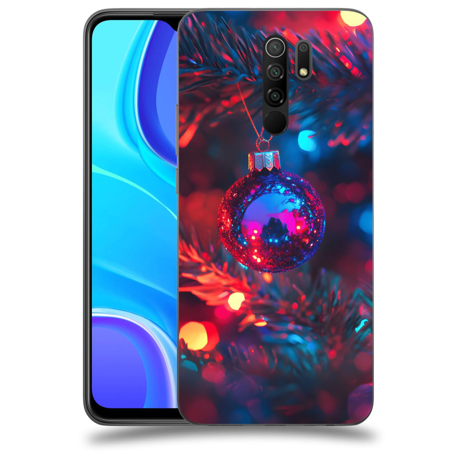 ACOVER Kryt na mobil Xiaomi Redmi 9 - Vánoční ozdoba