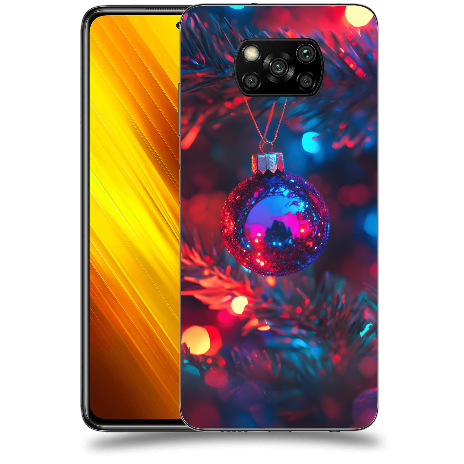 ACOVER Kryt na mobil Xiaomi Poco X3 - Vánoční ozdoba