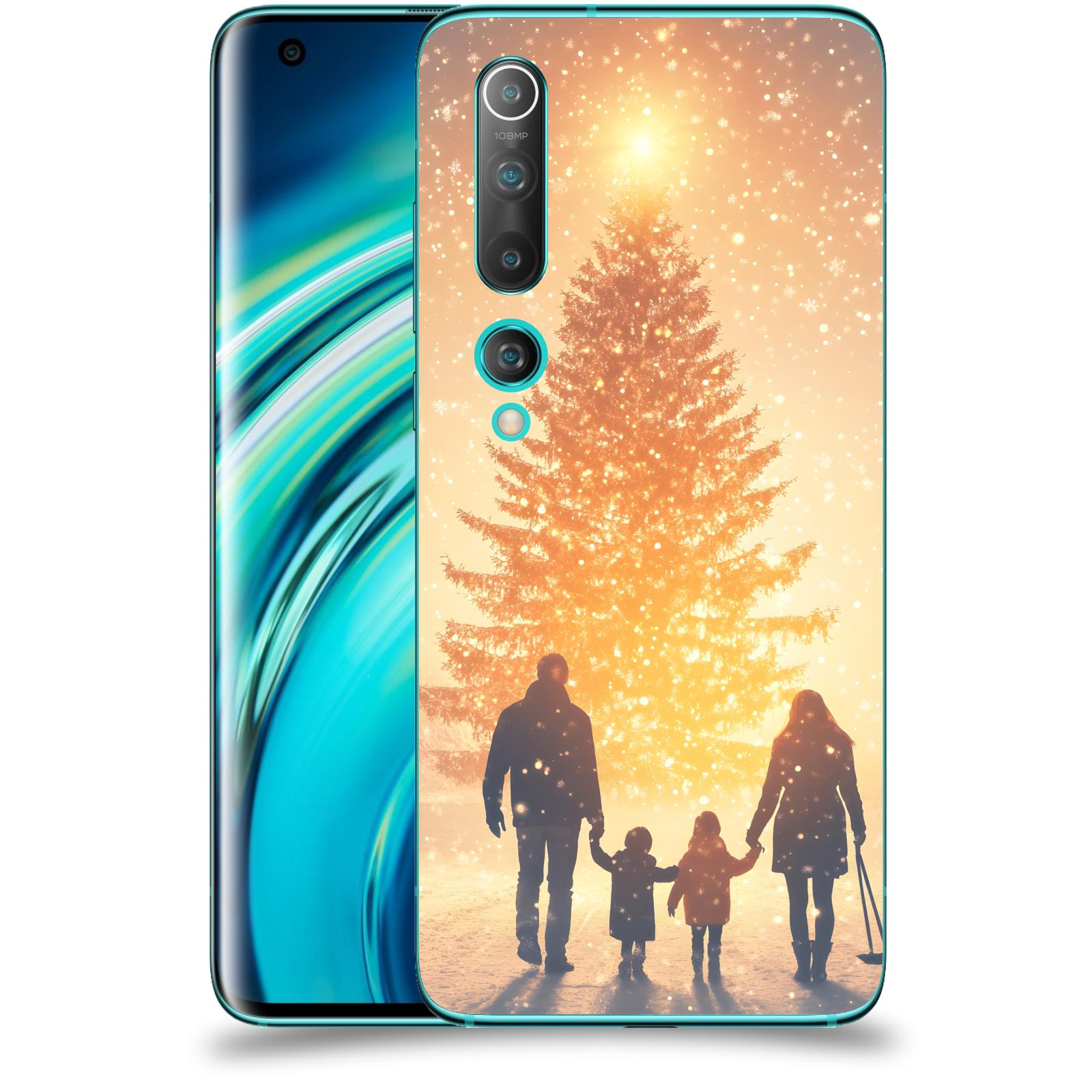 ACOVER Kryt na mobil Xiaomi Mi 10 - Family at the Christmas tree