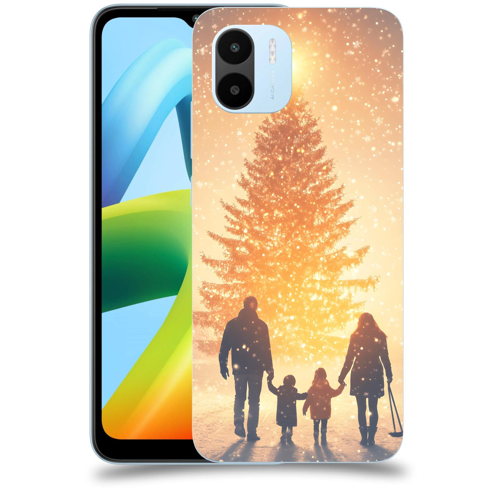 ACOVER Kryt na mobil Xiaomi Redmi A1 - Family at the Christmas tree