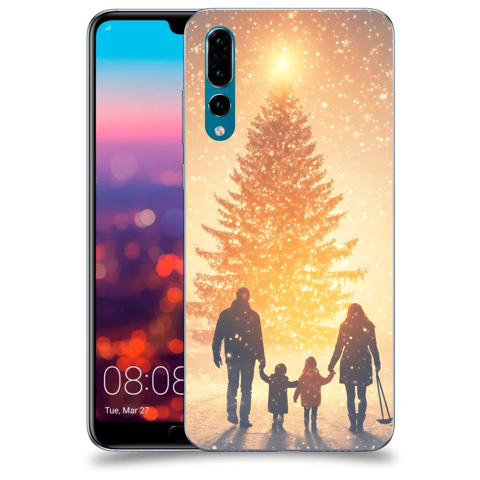 ACOVER Kryt na mobil Huawei P20 Pro - Family at the Christmas tree