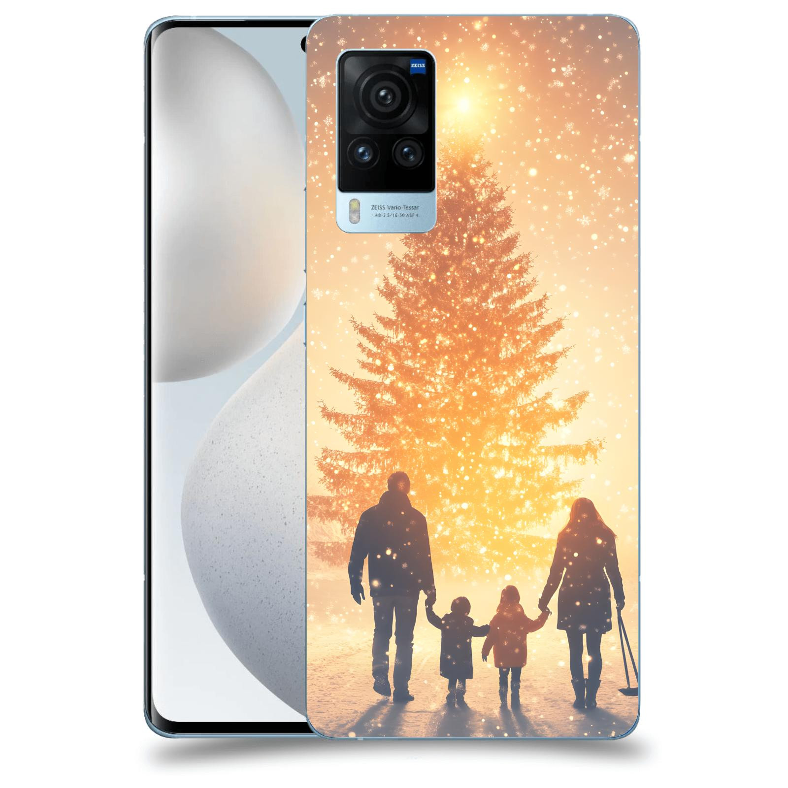 ACOVER Kryt na mobil Vivo X60 Pro 5G - Family at the Christmas tree