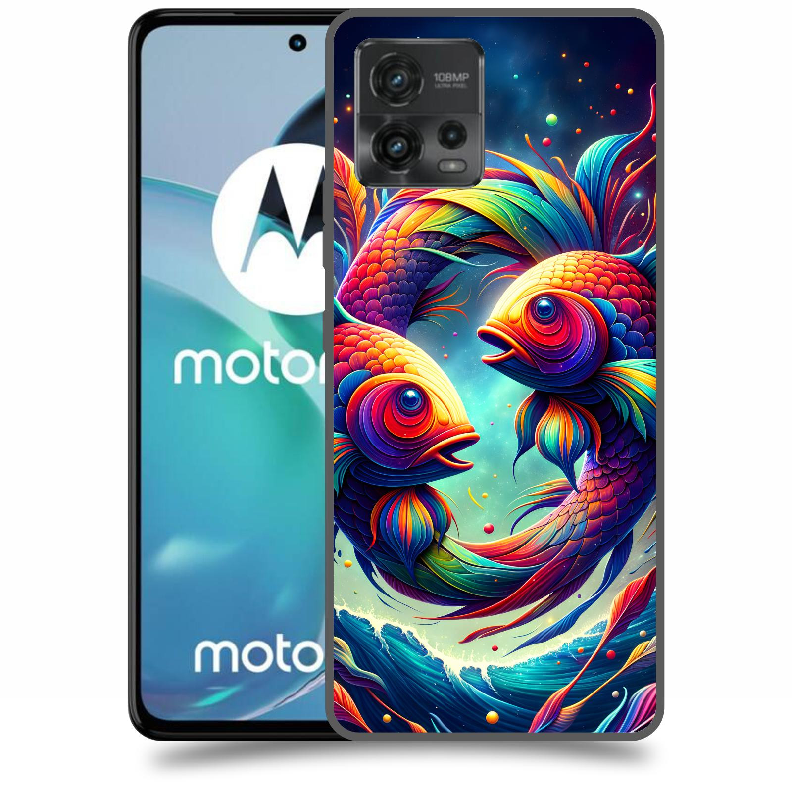 ACOVER Kryt na mobil Motorola Moto G72 - Ryby