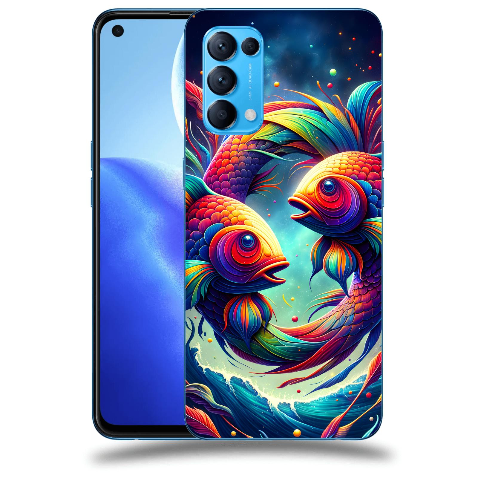 ACOVER Kryt na mobil OPPO Reno 5 5G - Ryby