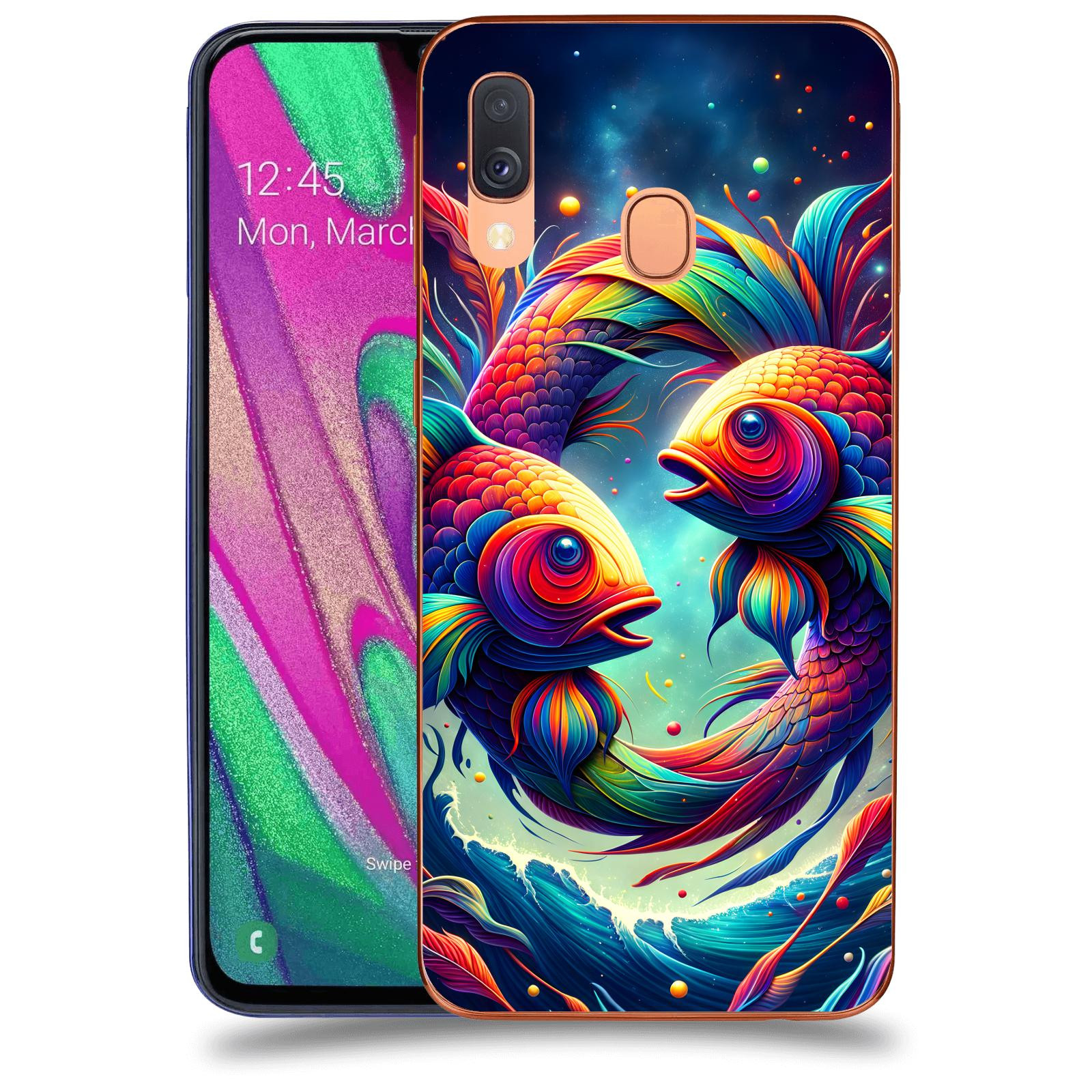 ACOVER Kryt na mobil Samsung Galaxy A40 A405F - Ryby