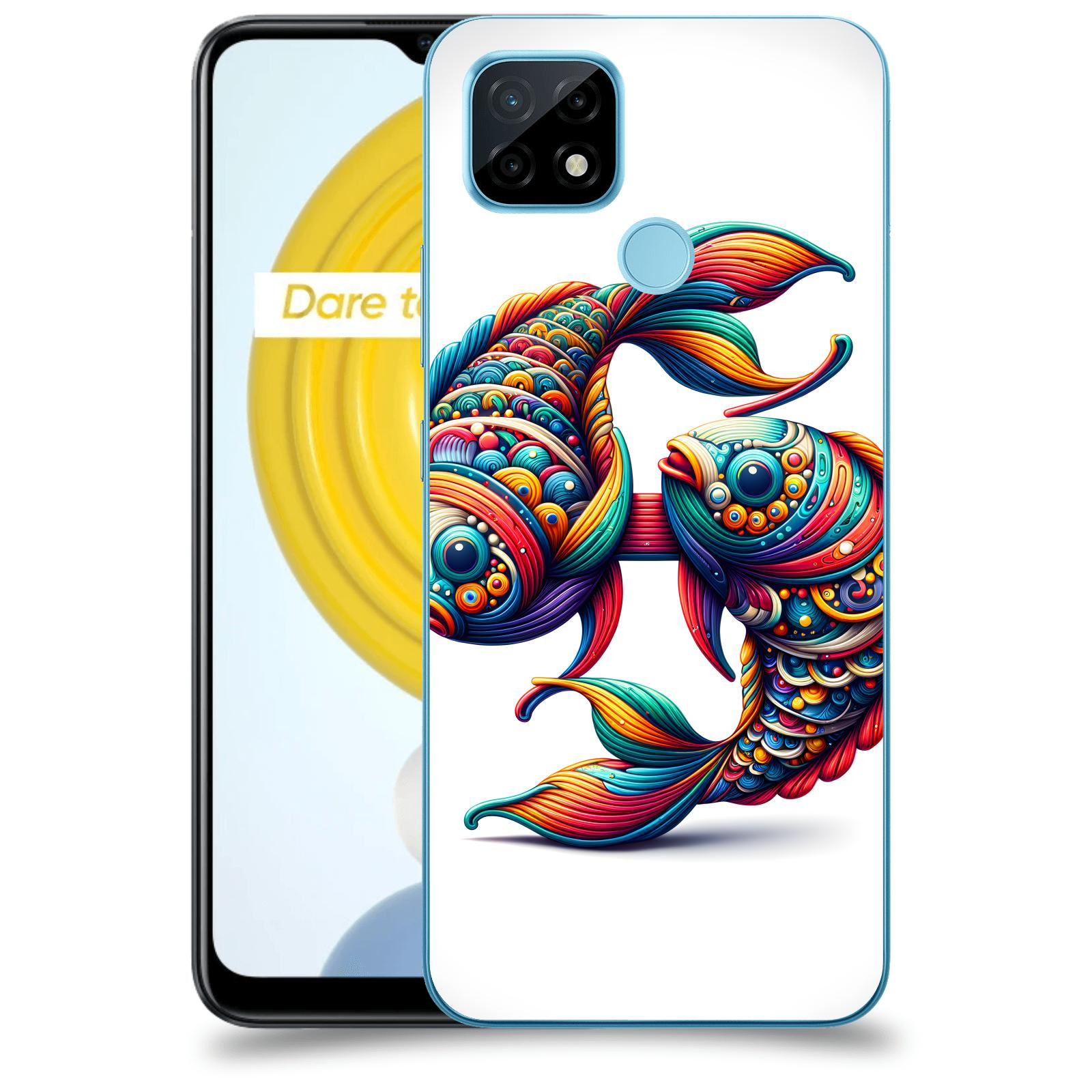 ACOVER Kryt na mobil Realme C21 - Ryby 2