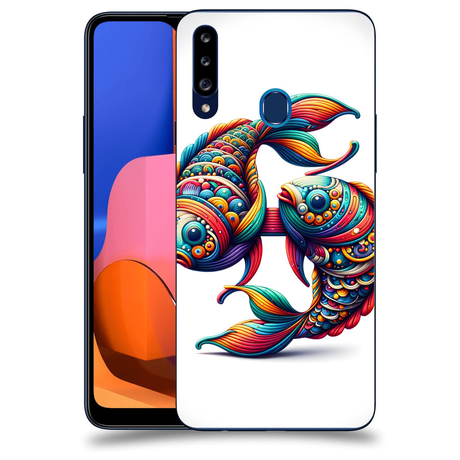 ACOVER Kryt na mobil Samsung Galaxy A20s - Ryby 2