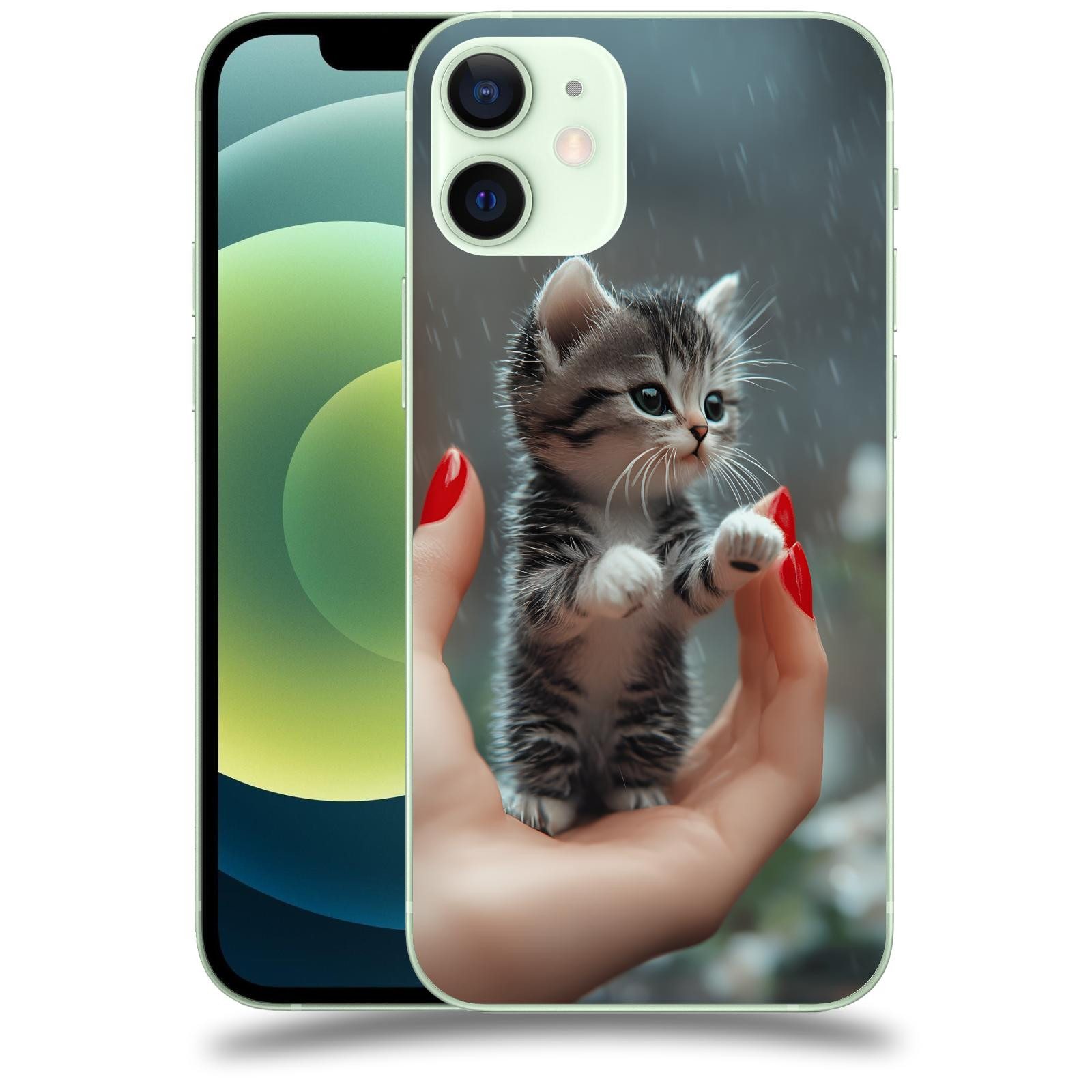 ACOVER Kryt na mobil Apple iPhone 12 mini - Koťátko