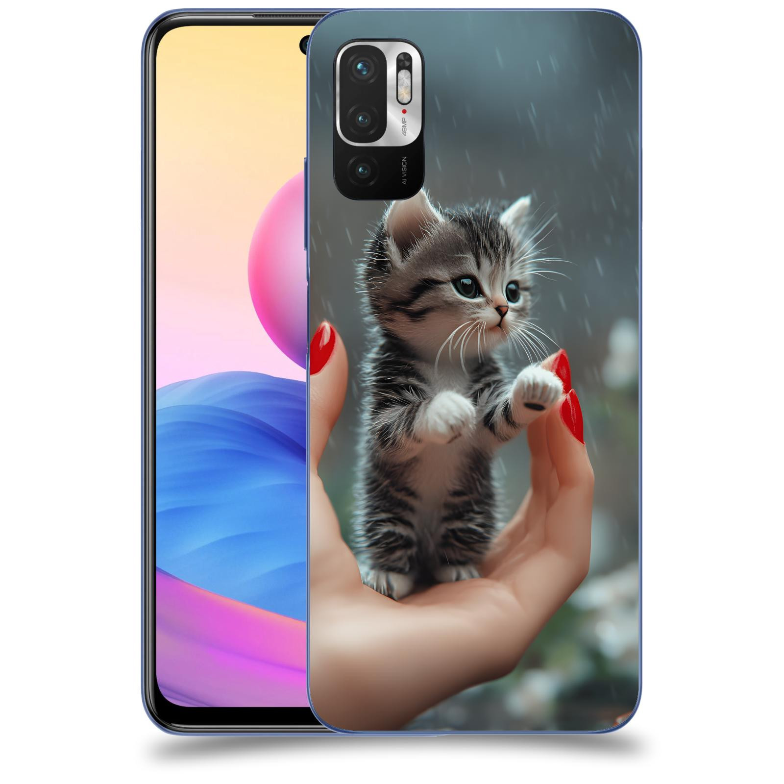ACOVER Kryt na mobil Xiaomi Redmi Note 10 5G - Koťátko