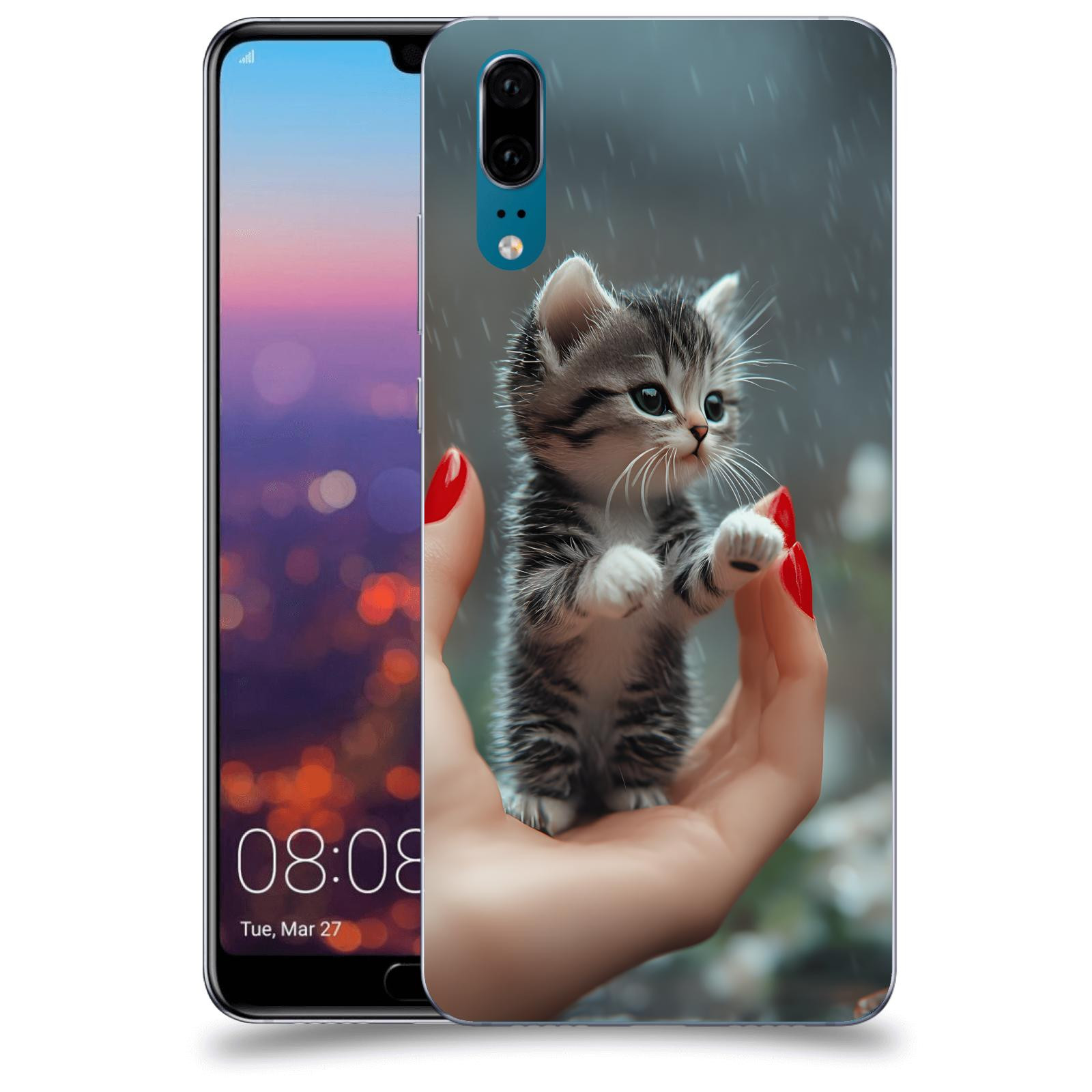 ACOVER Kryt na mobil Huawei P20 - Koťátko