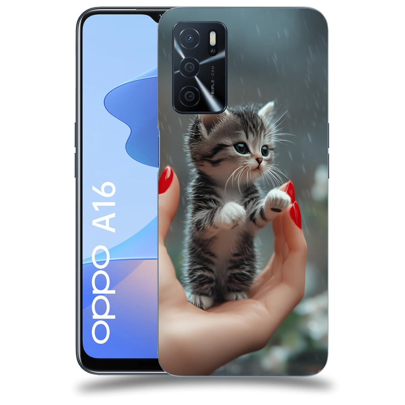 ACOVER Kryt na mobil OPPO A16 - Koťátko